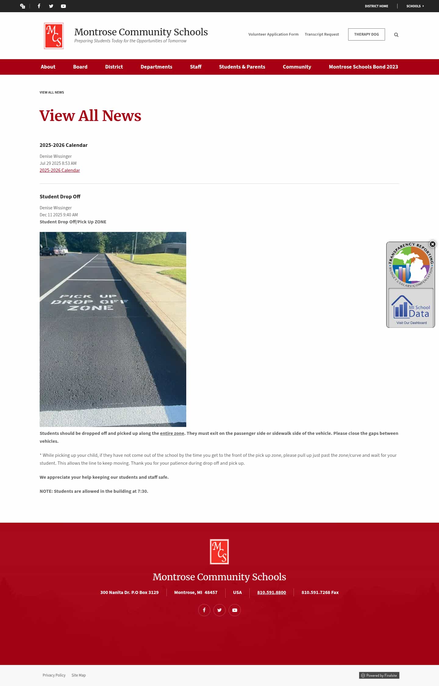 Latest website image capture