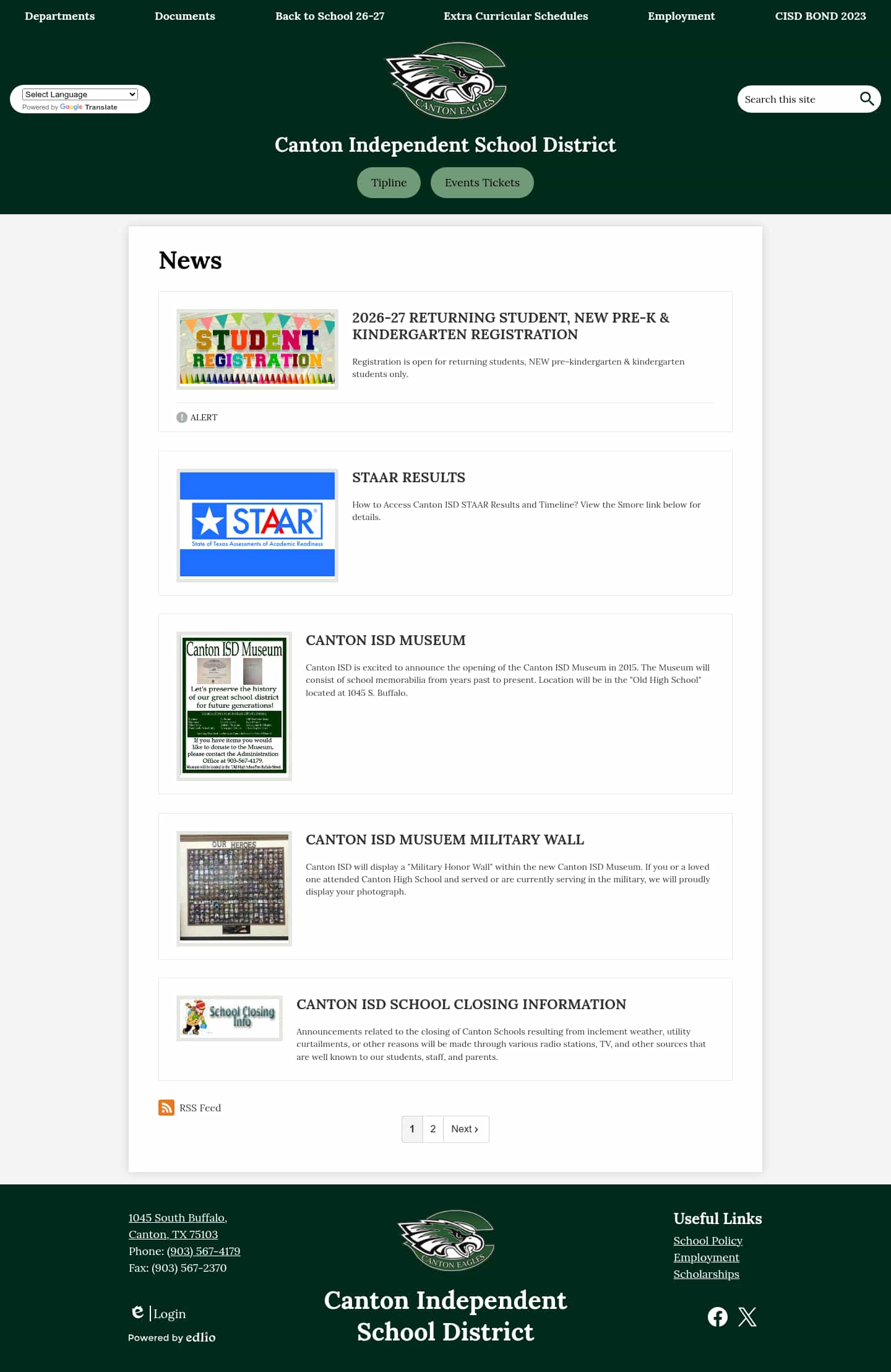 Latest website image capture
