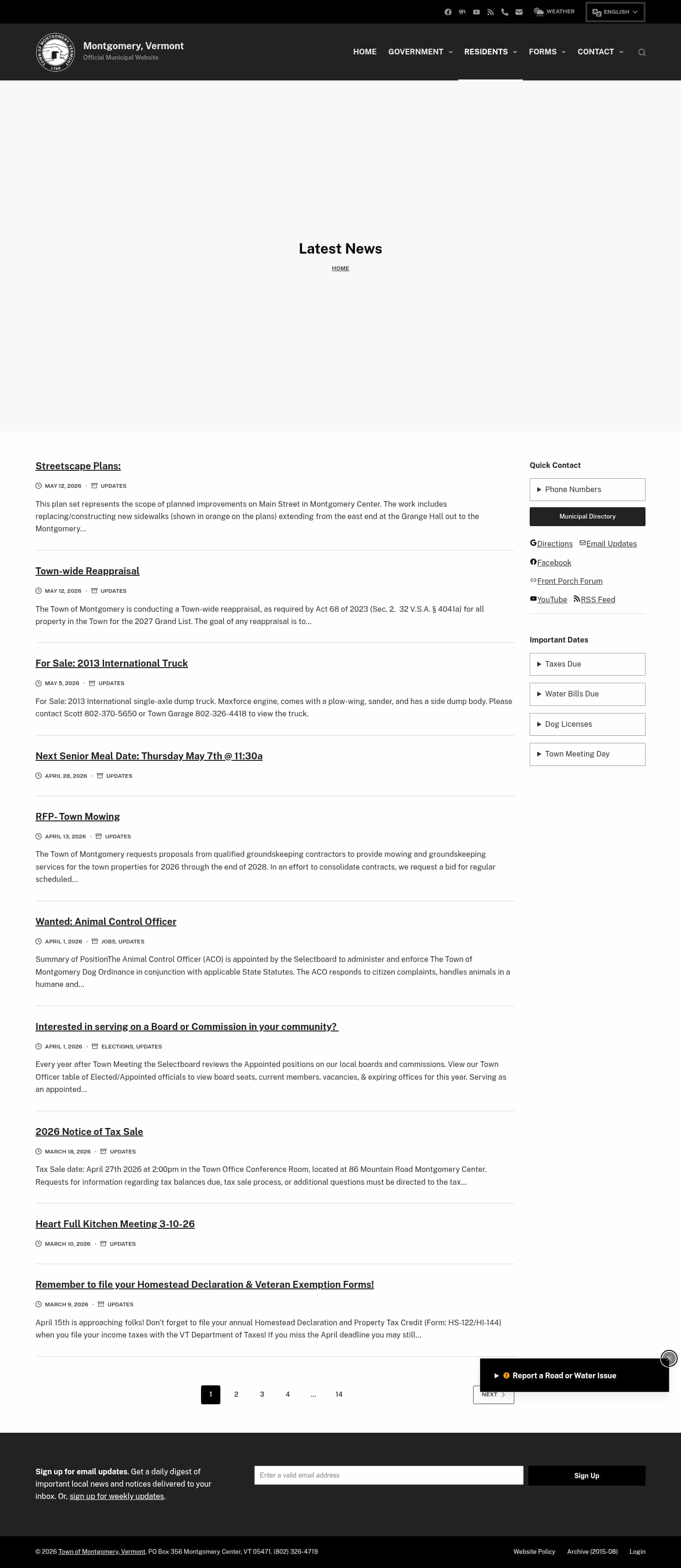Latest website image capture