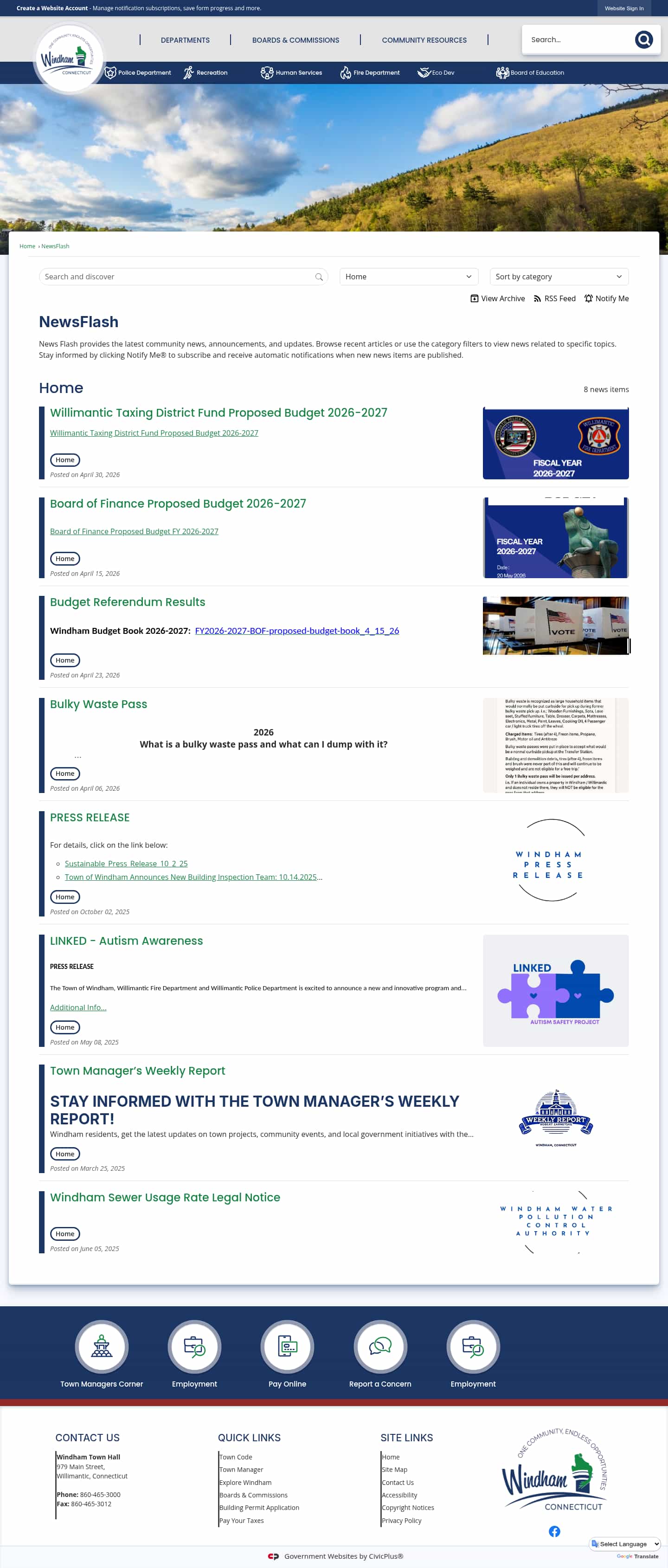 Latest website image capture