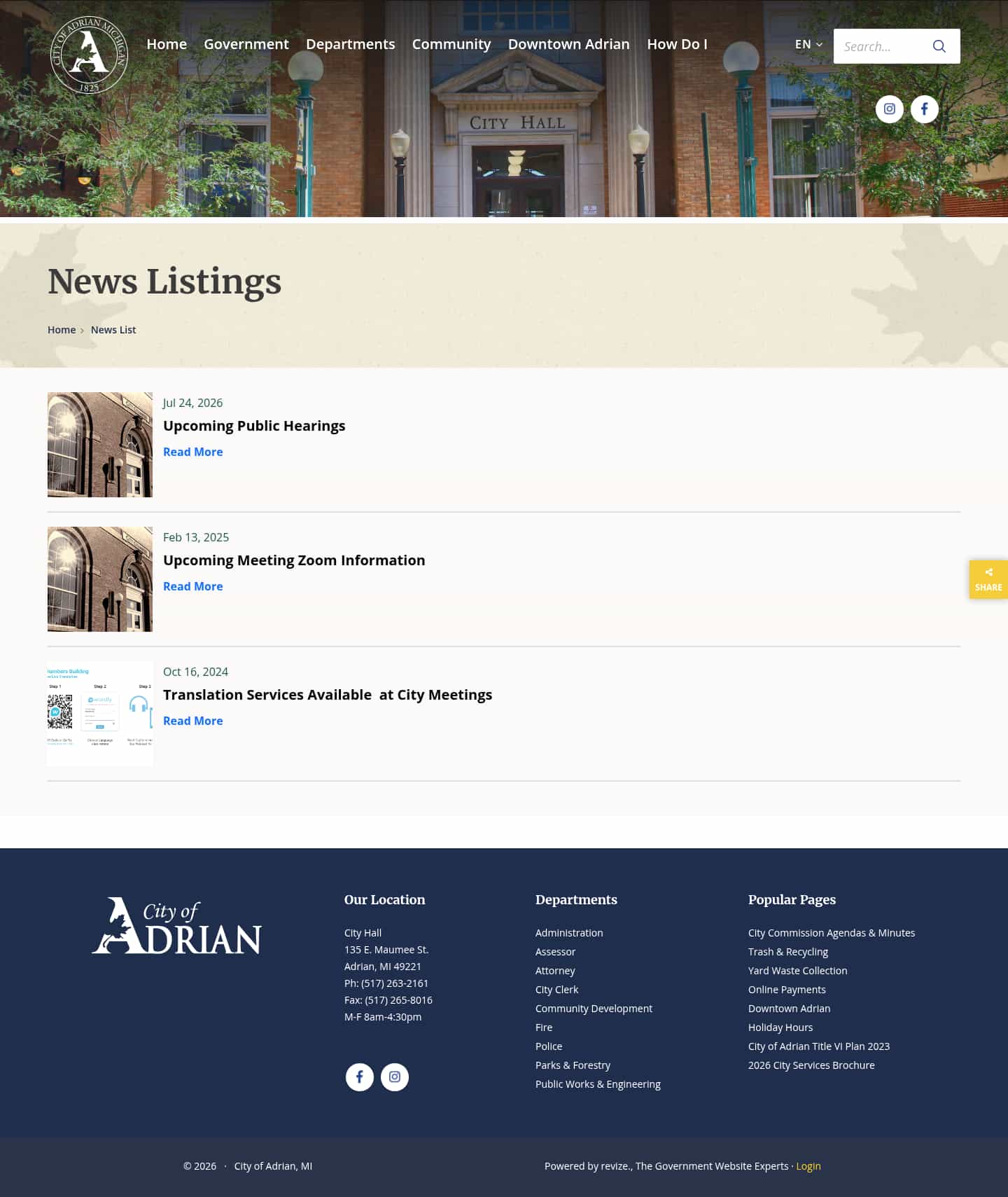 Latest website image capture