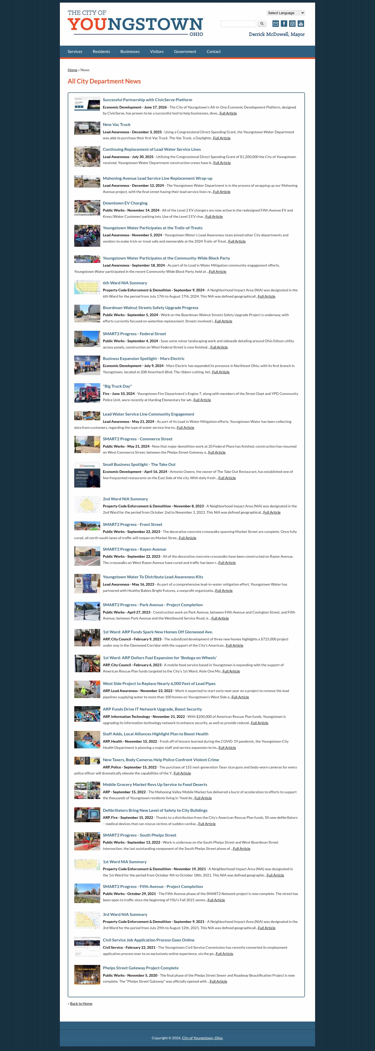 Latest website image capture