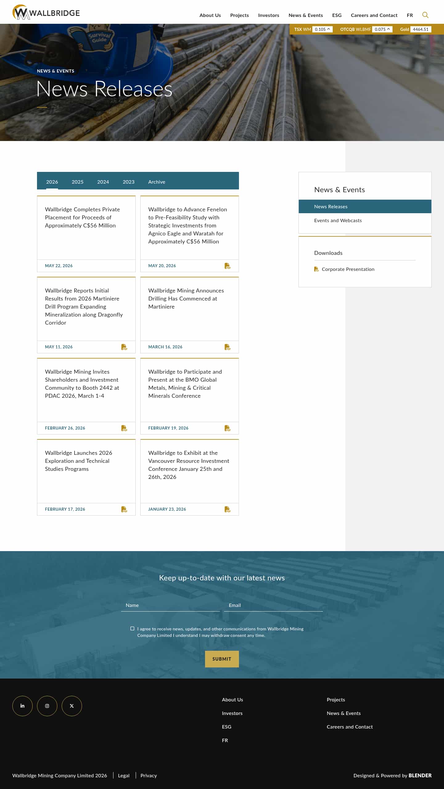 Latest website image capture