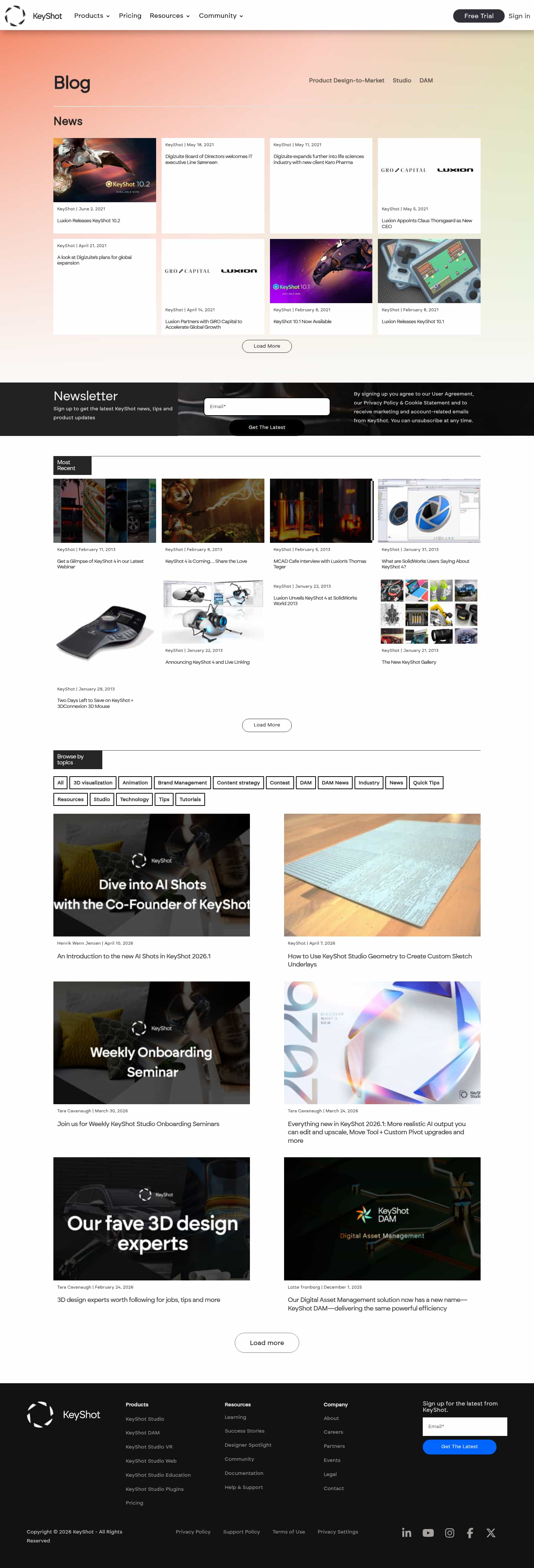 Latest website image capture