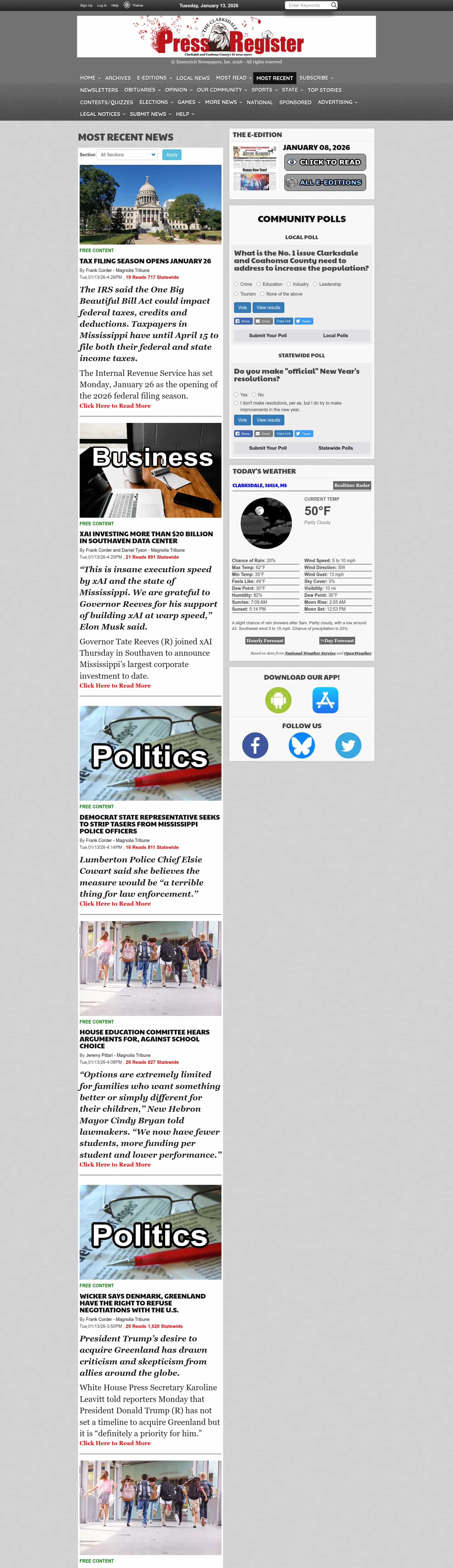 Latest website image capture