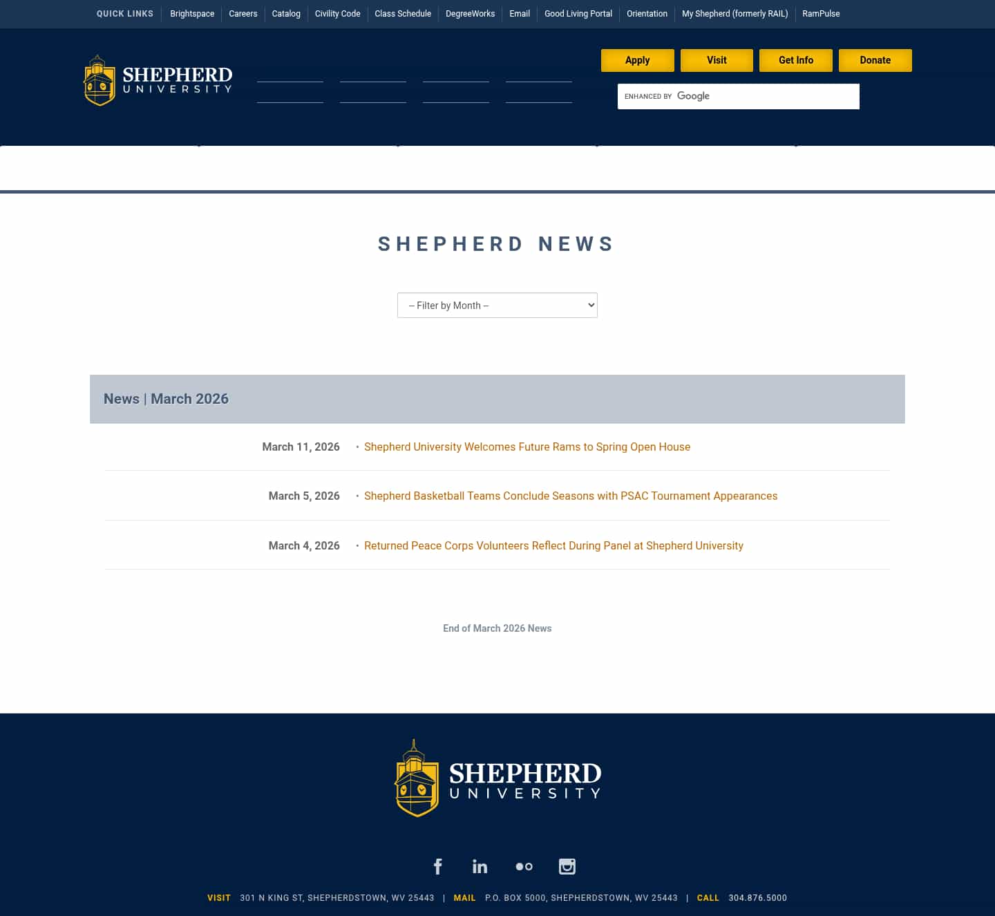 Latest website image capture