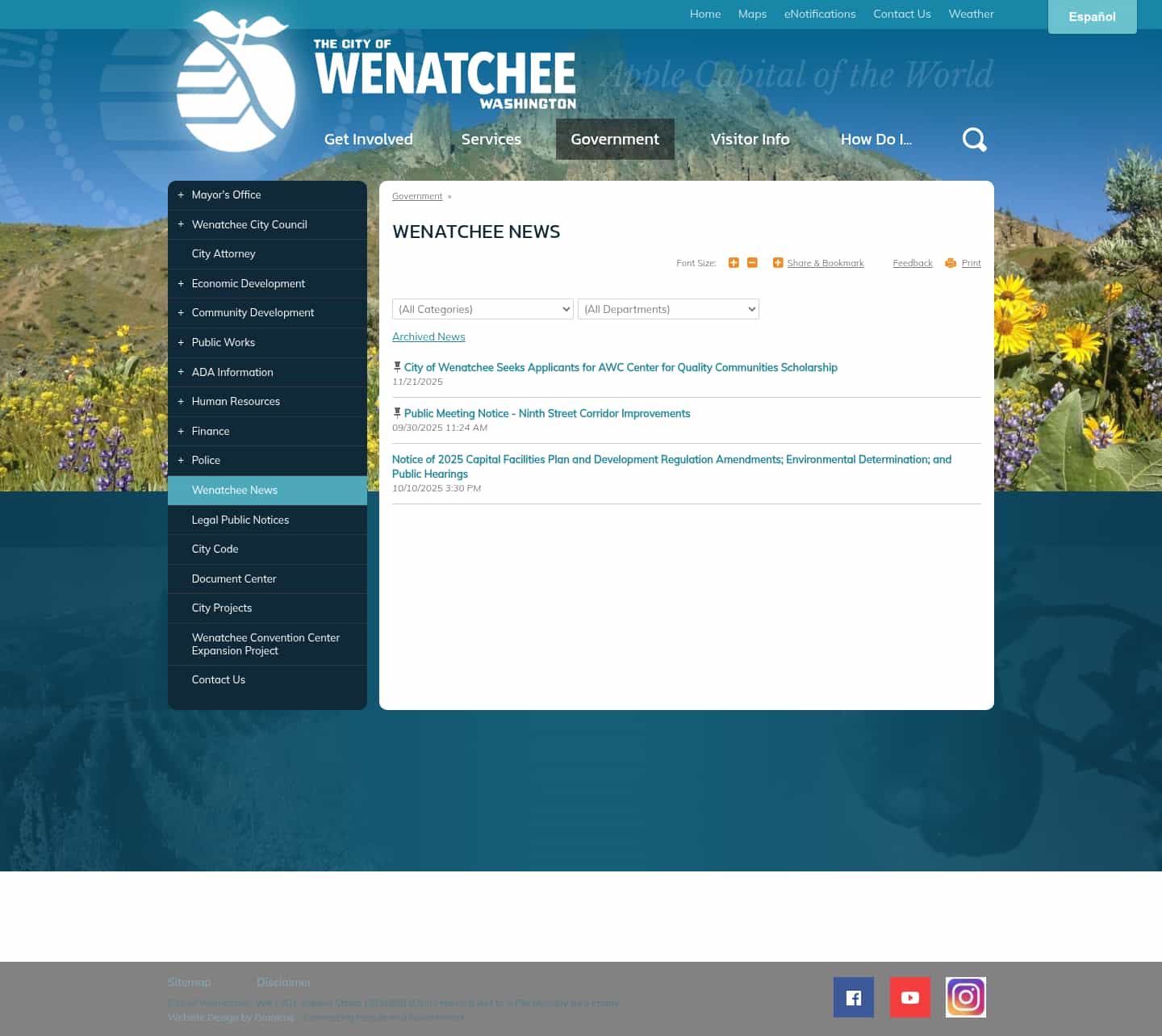 Latest website image capture