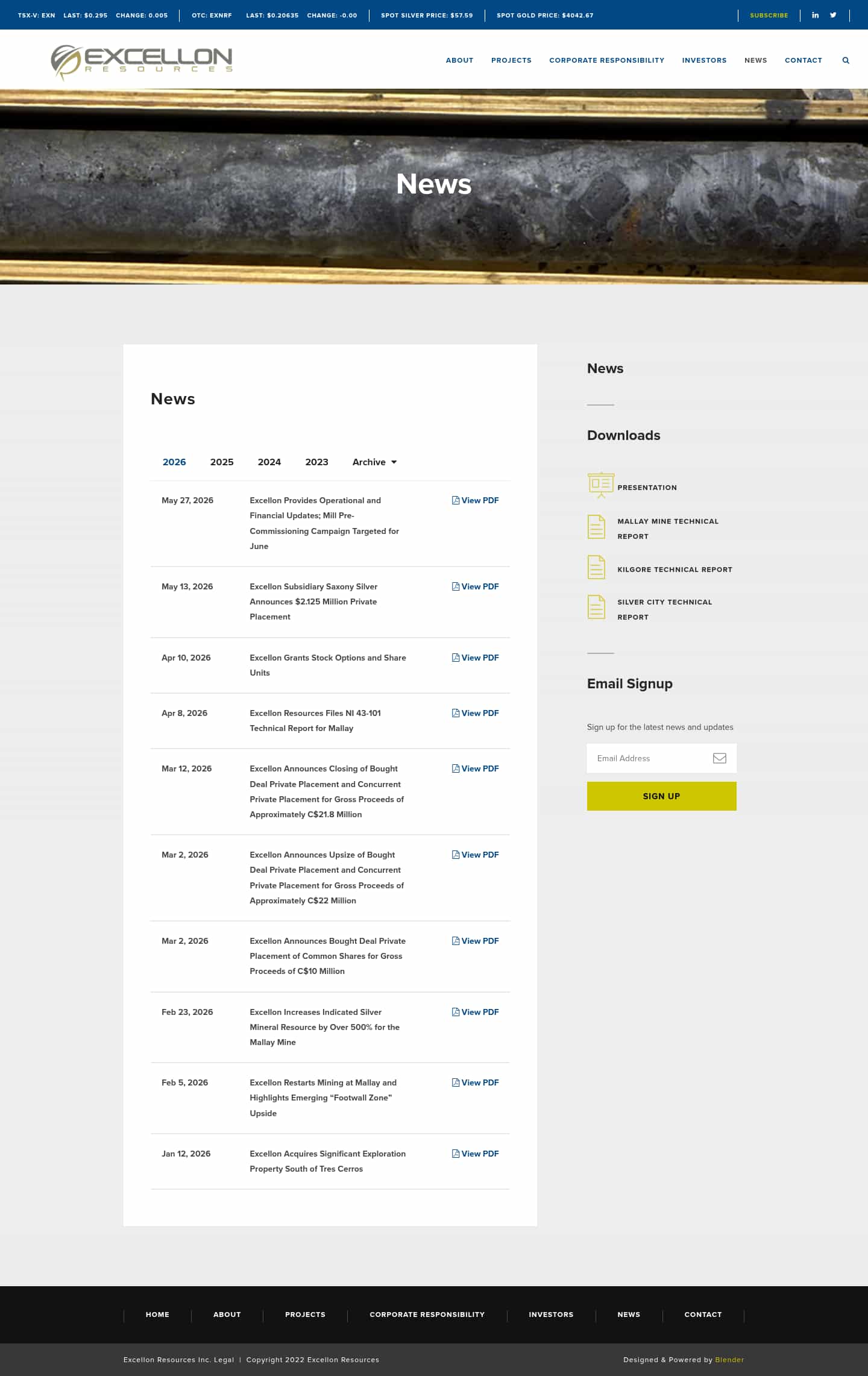 Latest website image capture