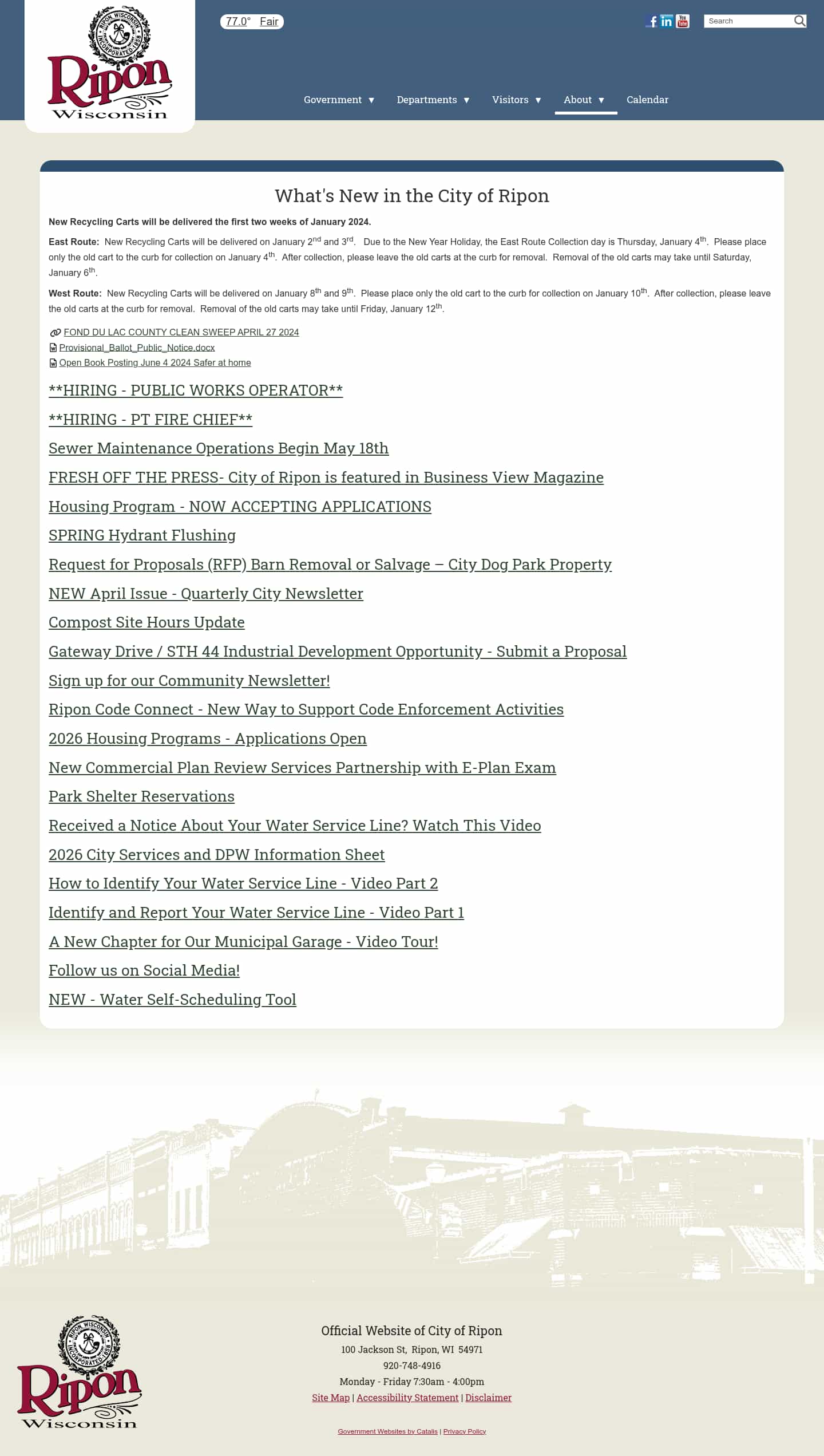 Latest website image capture