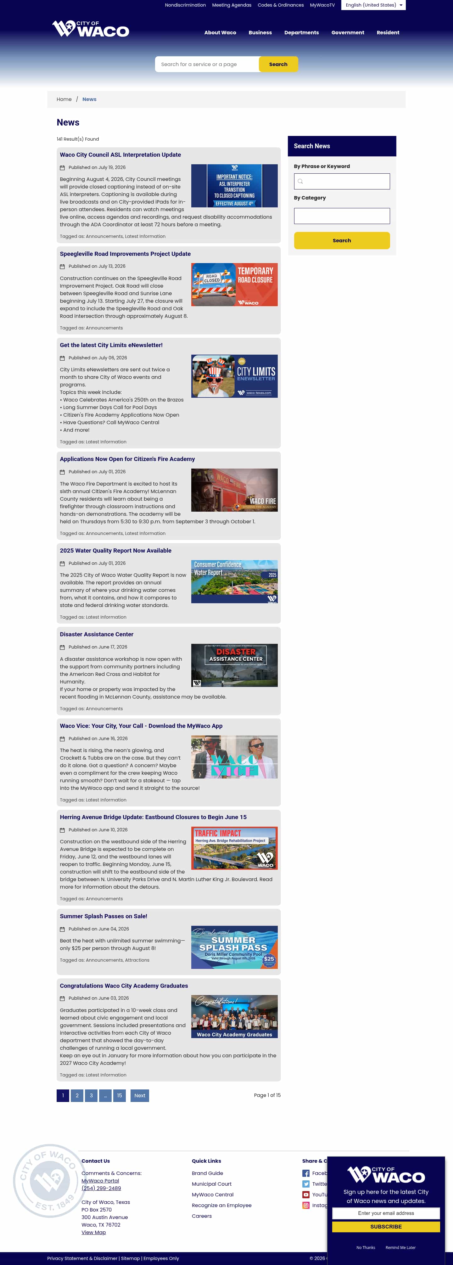 Latest website image capture