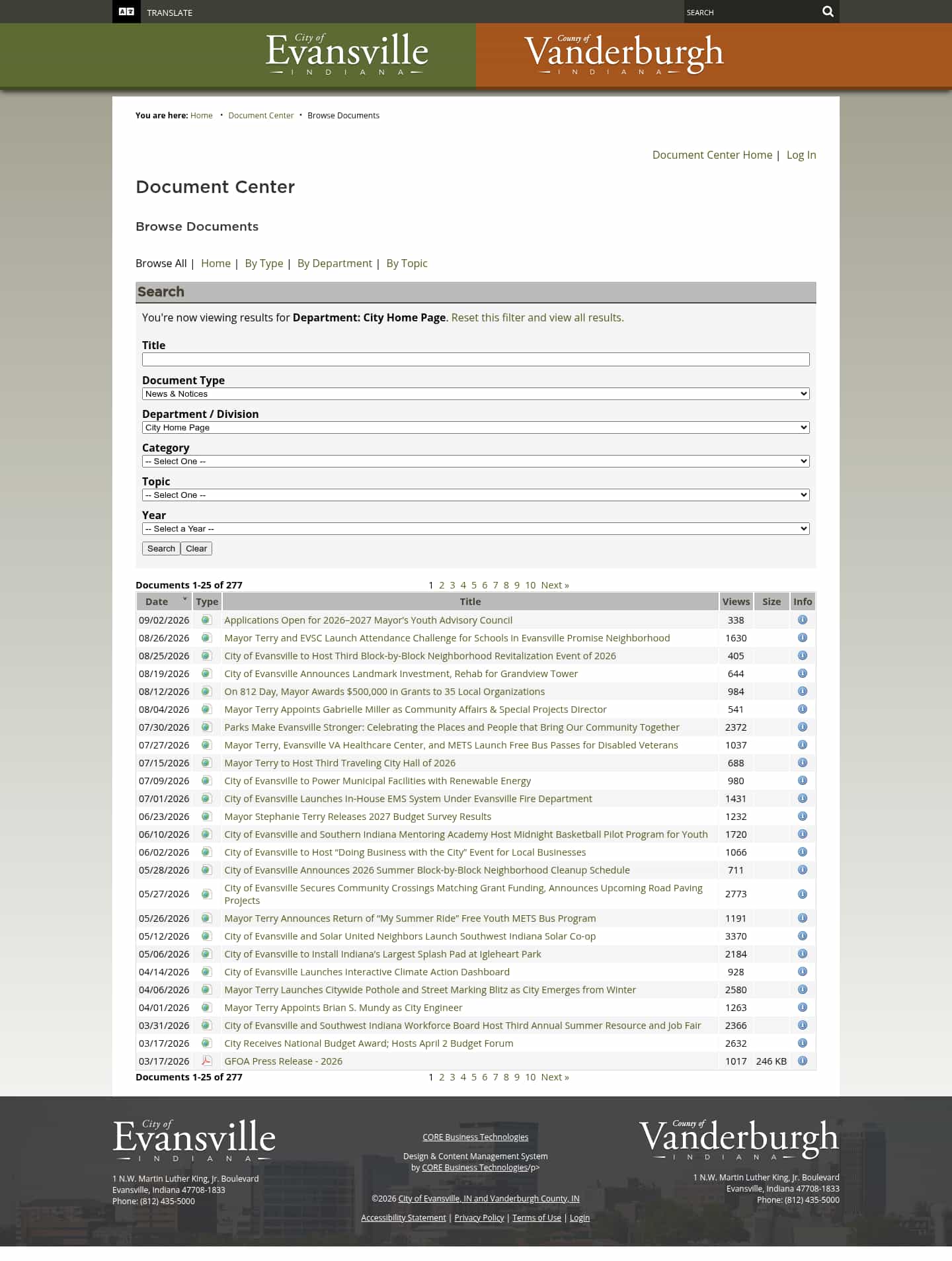 Latest website image capture