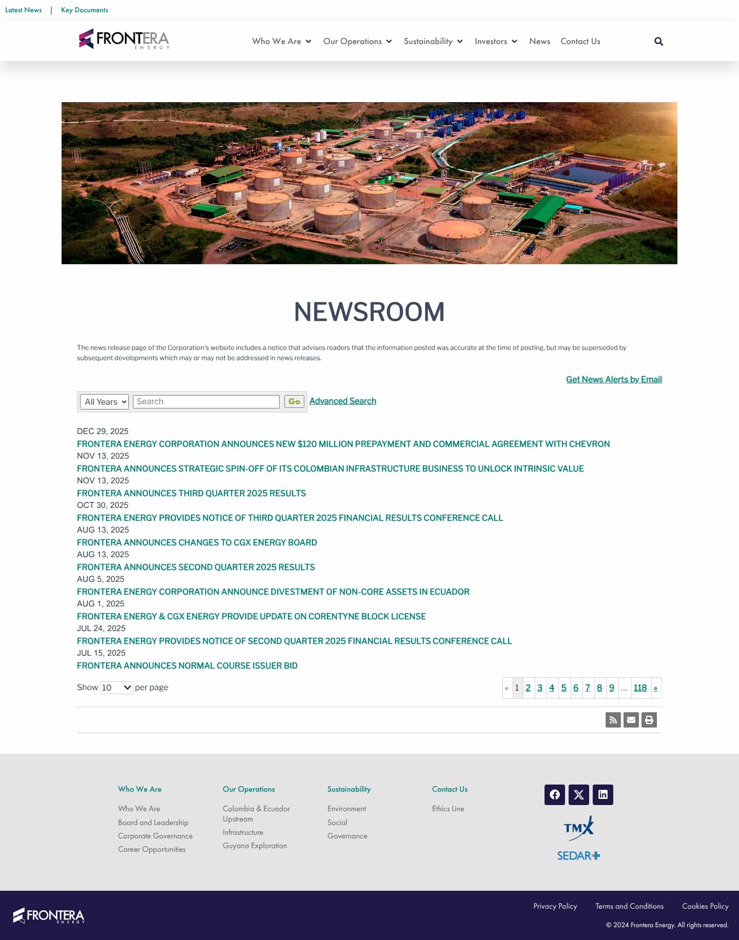 Latest website image capture