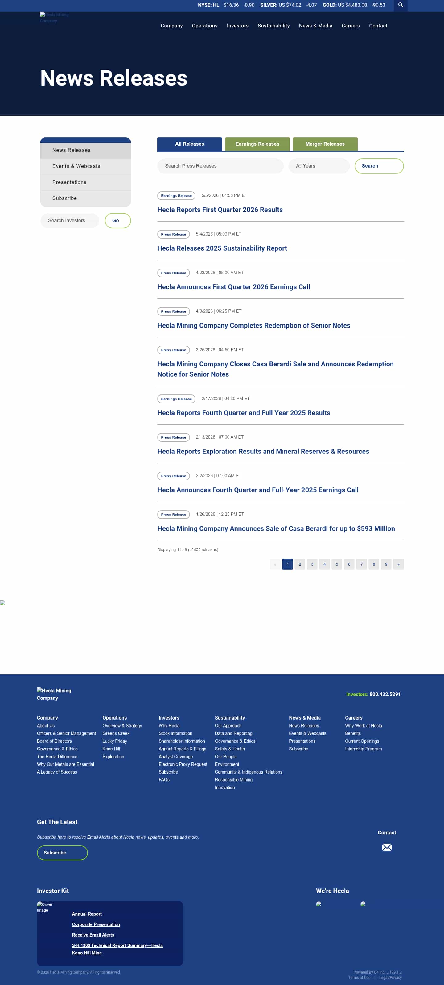Latest website image capture