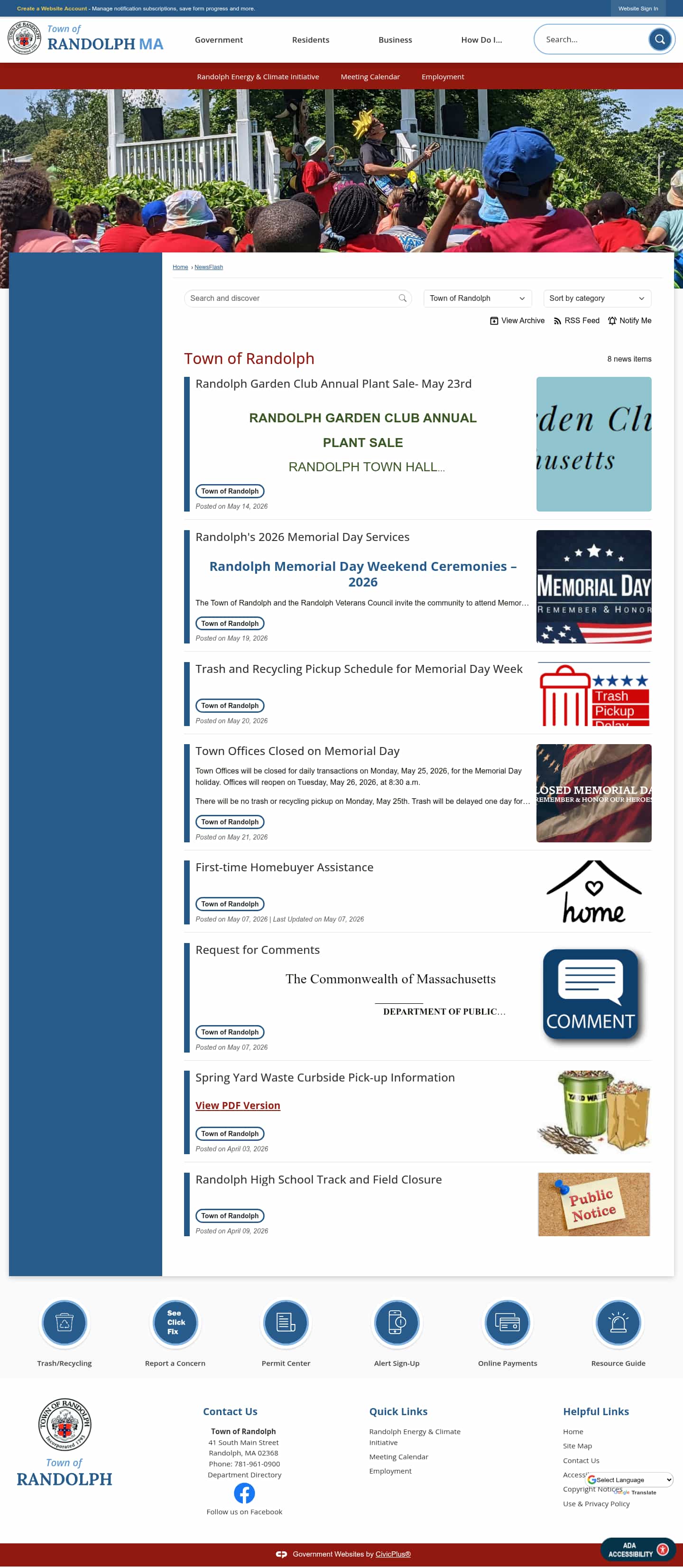 Latest website image capture