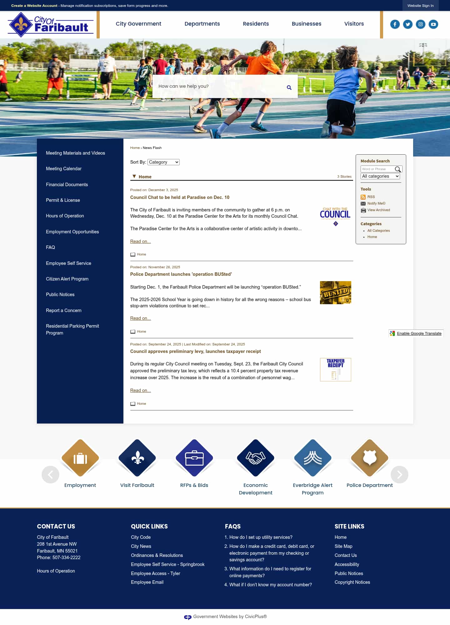 Latest website image capture