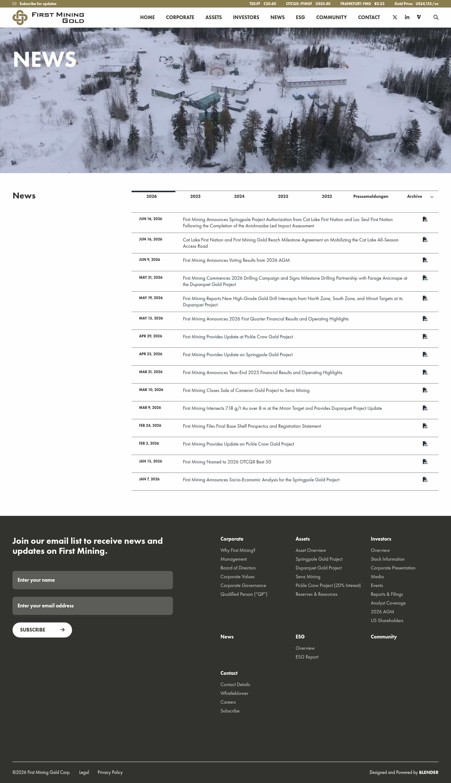 Latest website image capture