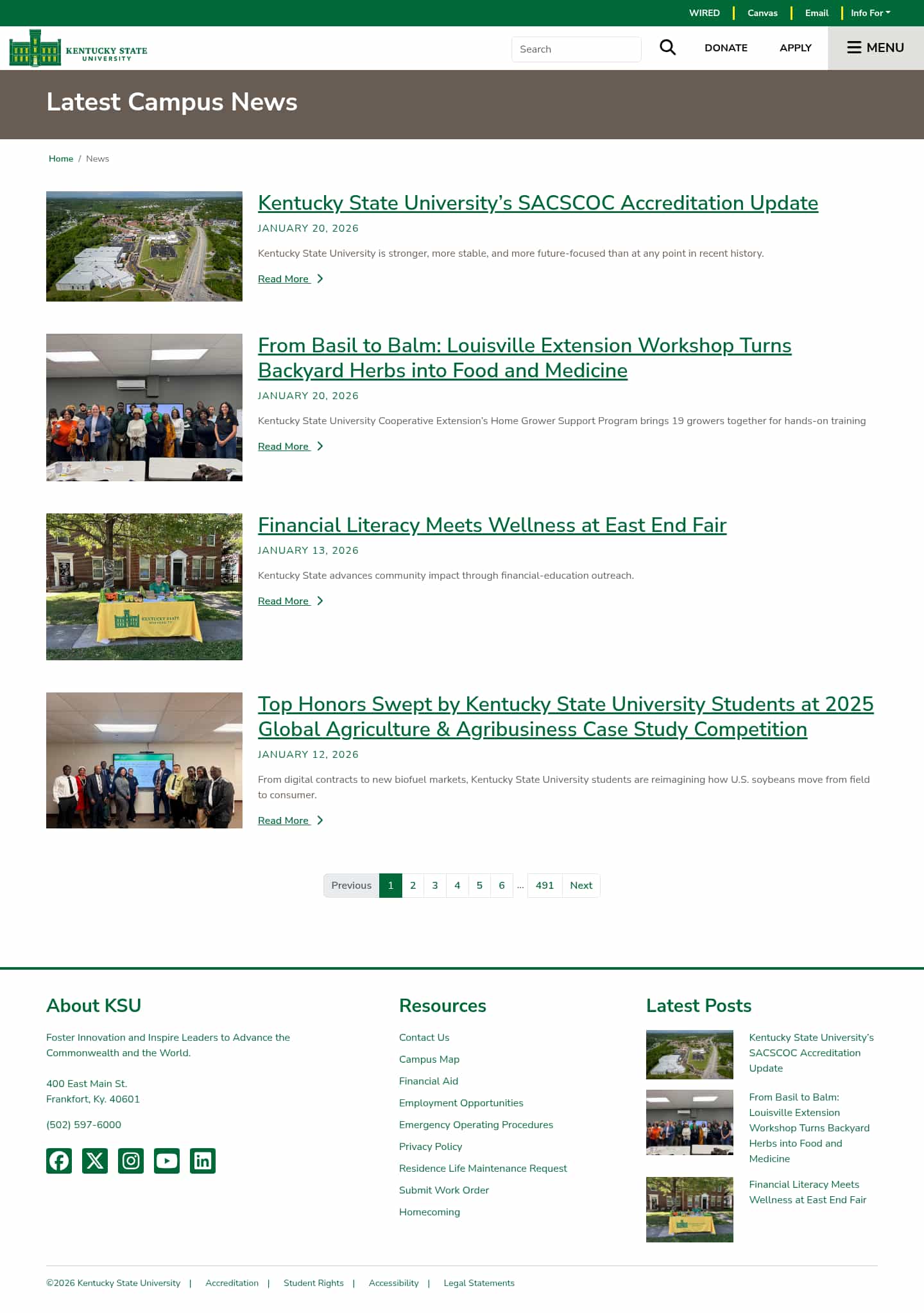 Latest website image capture