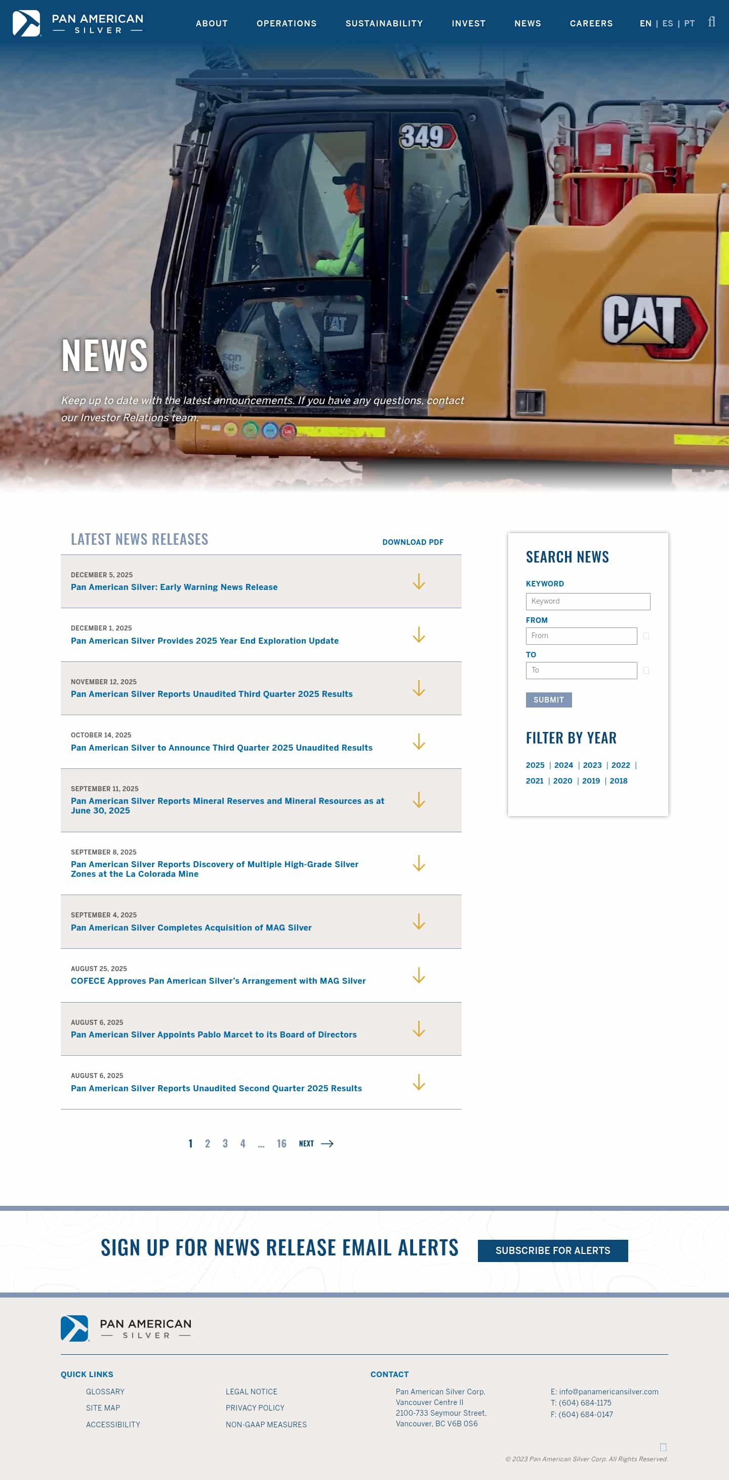 Latest website image capture