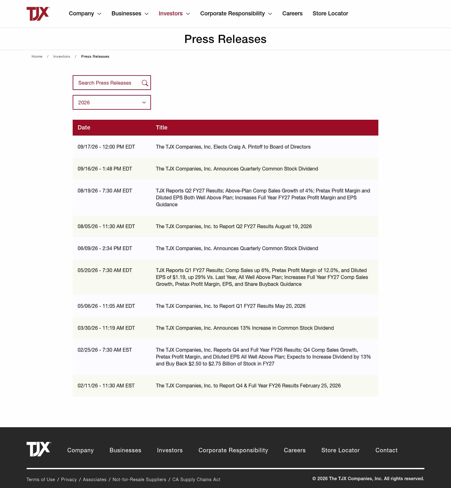 Latest website image capture