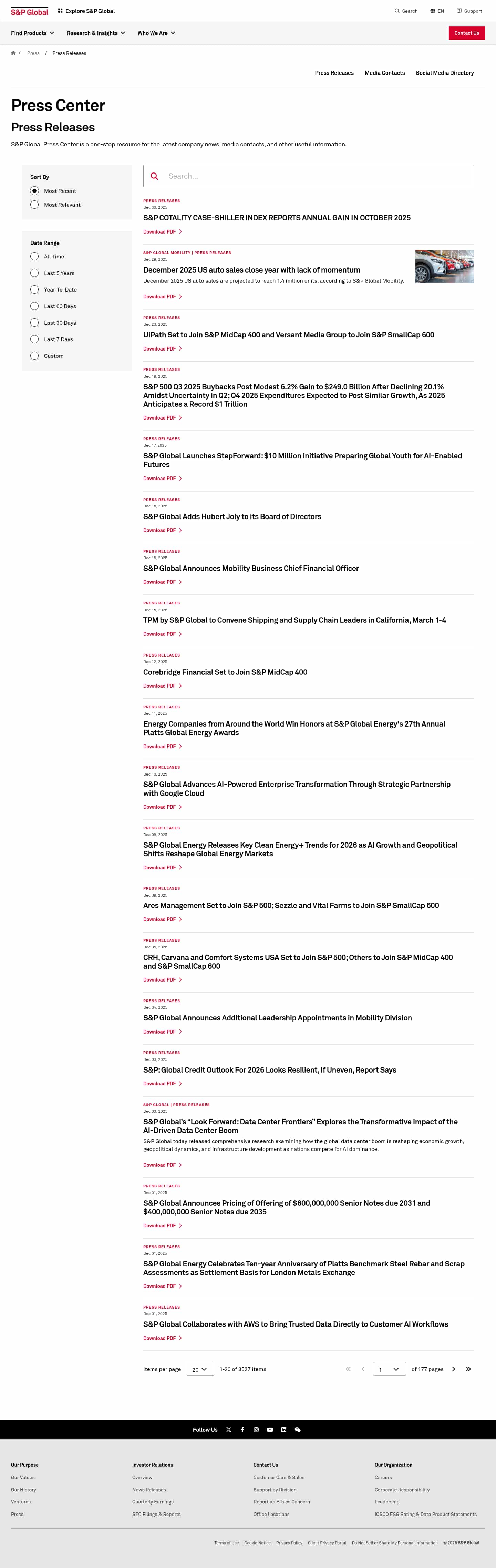 Latest website image capture