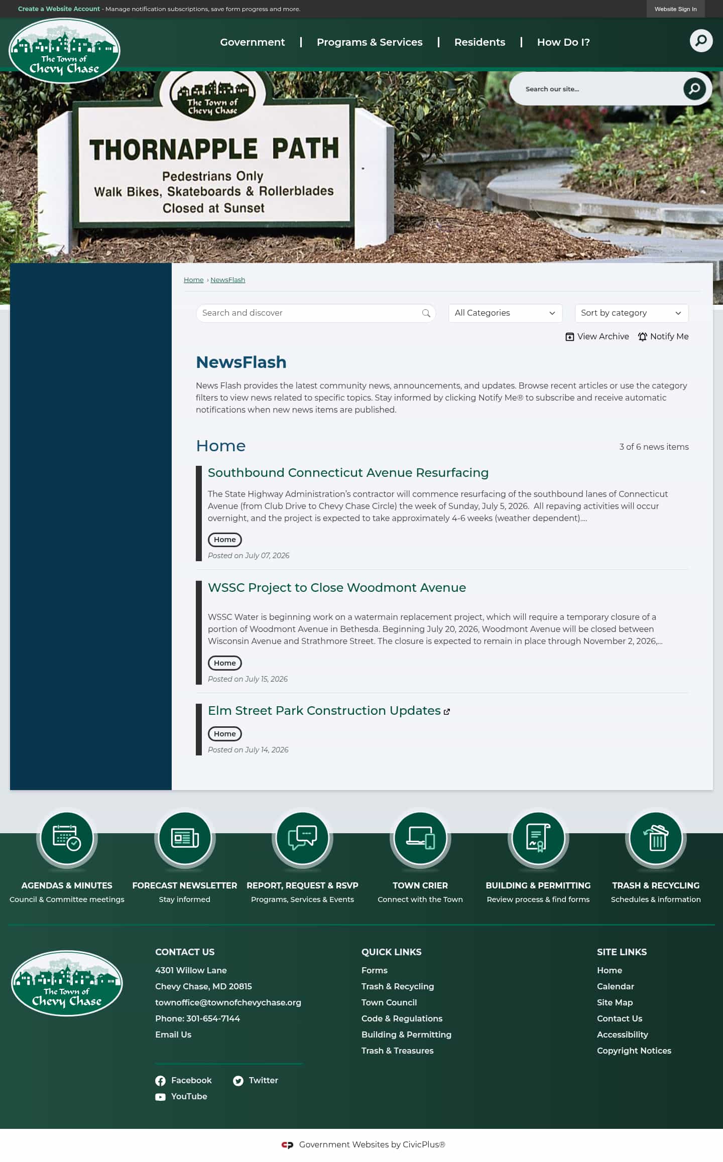 Latest website image capture