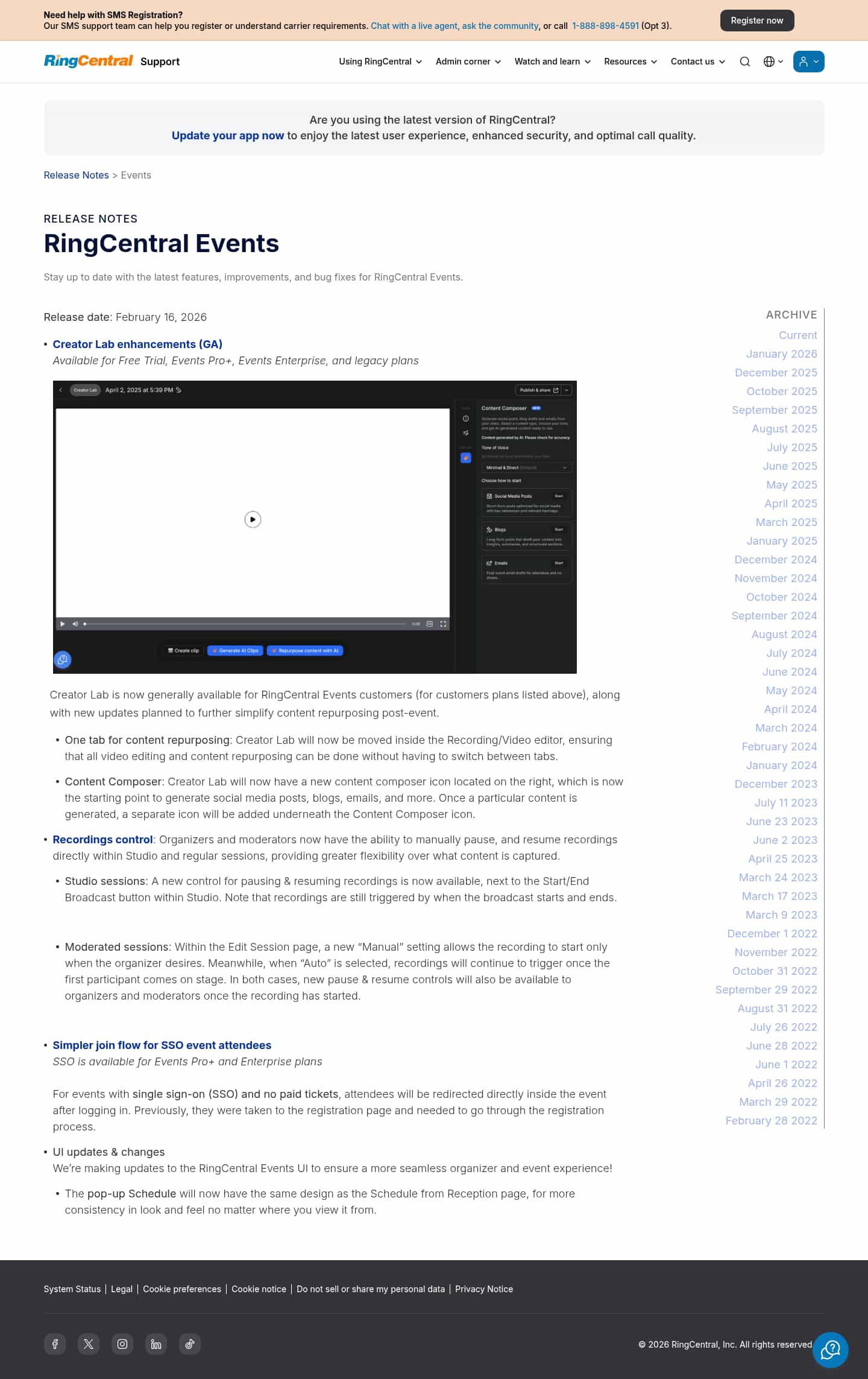 Latest website image capture