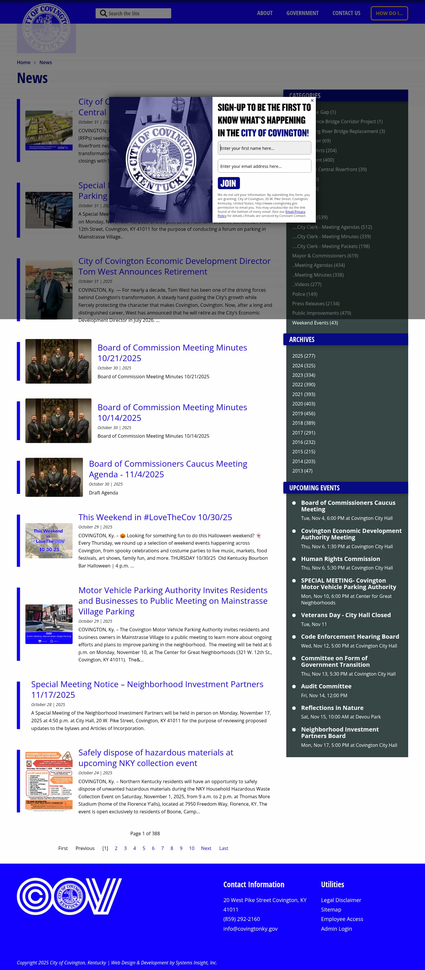 Latest website image capture