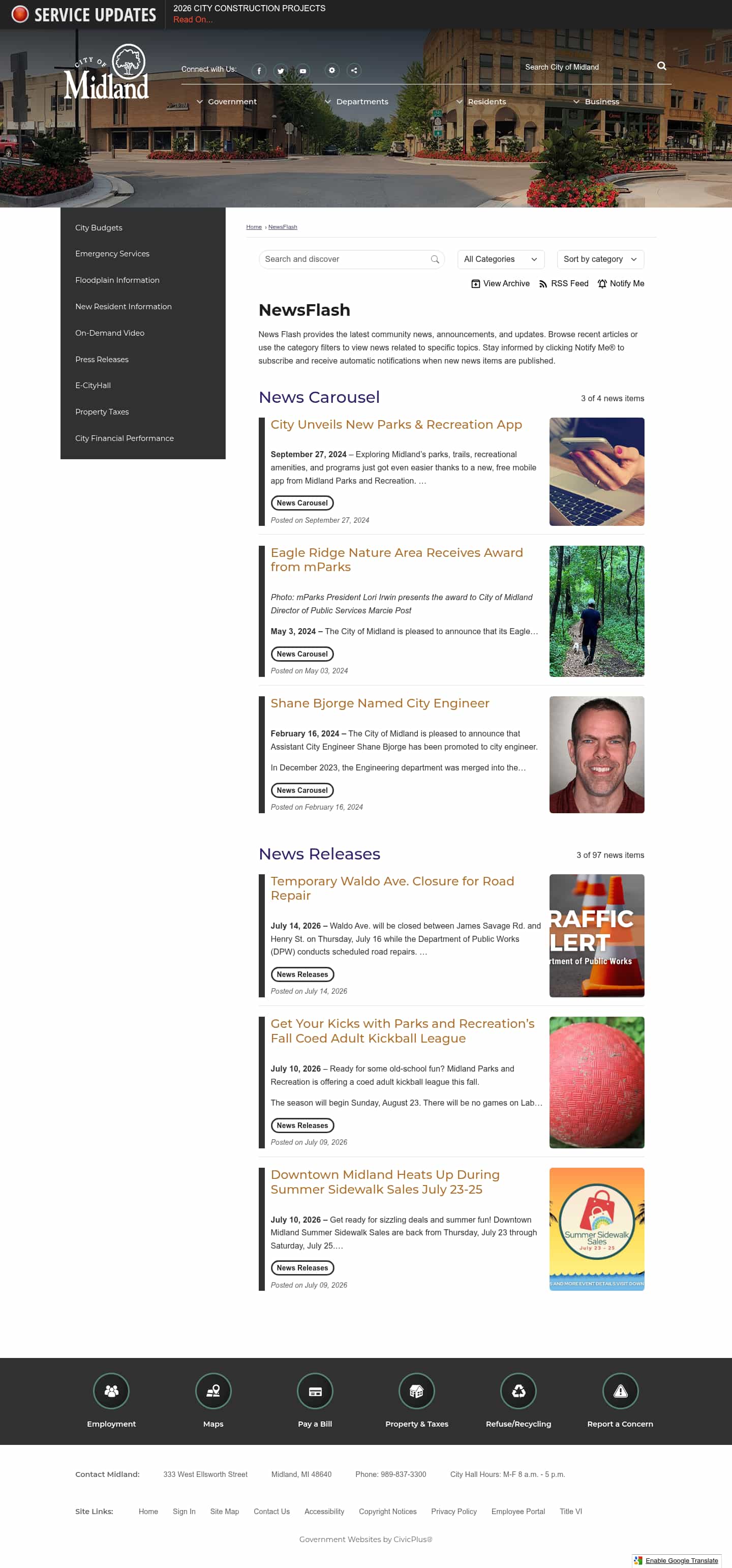 Latest website image capture