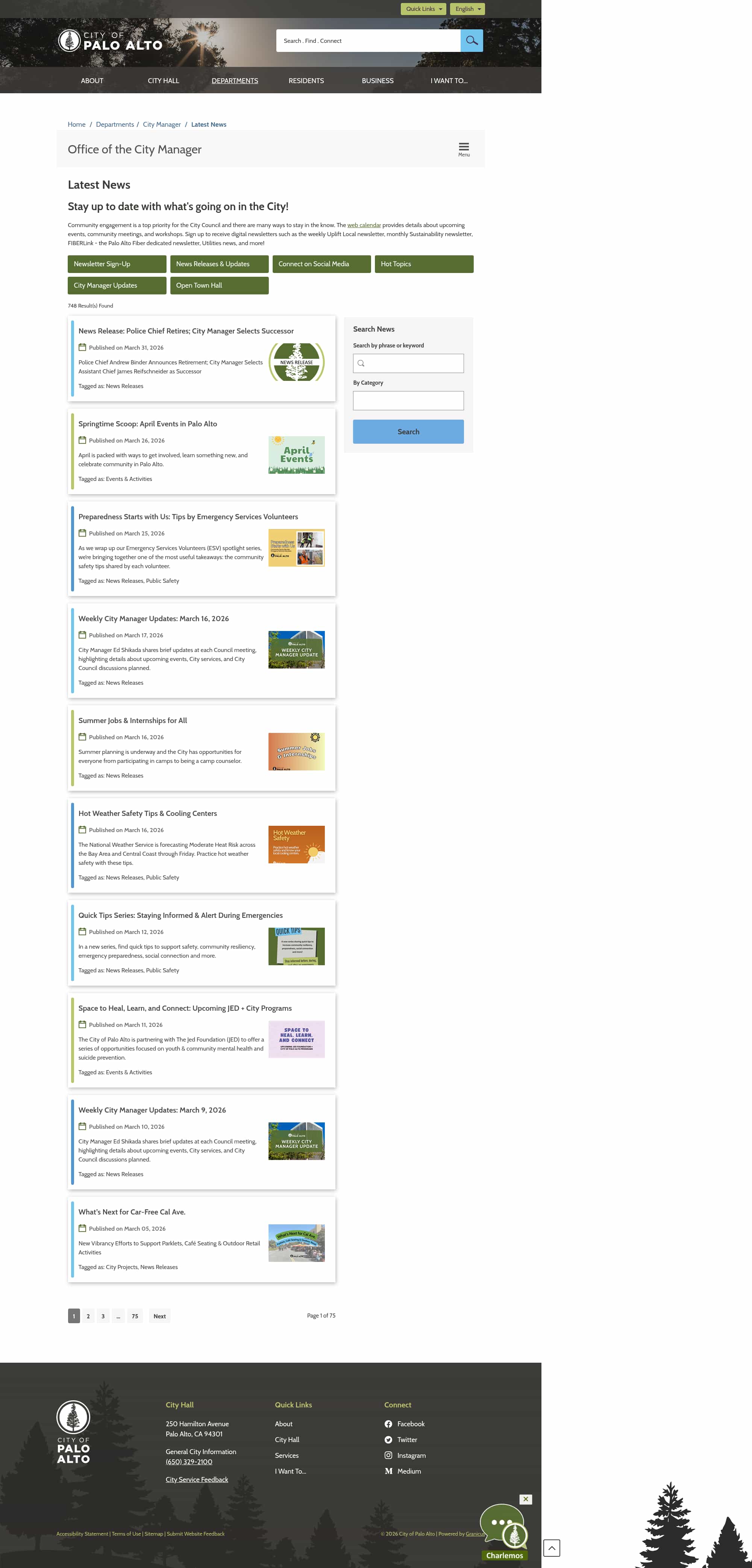 Latest website image capture