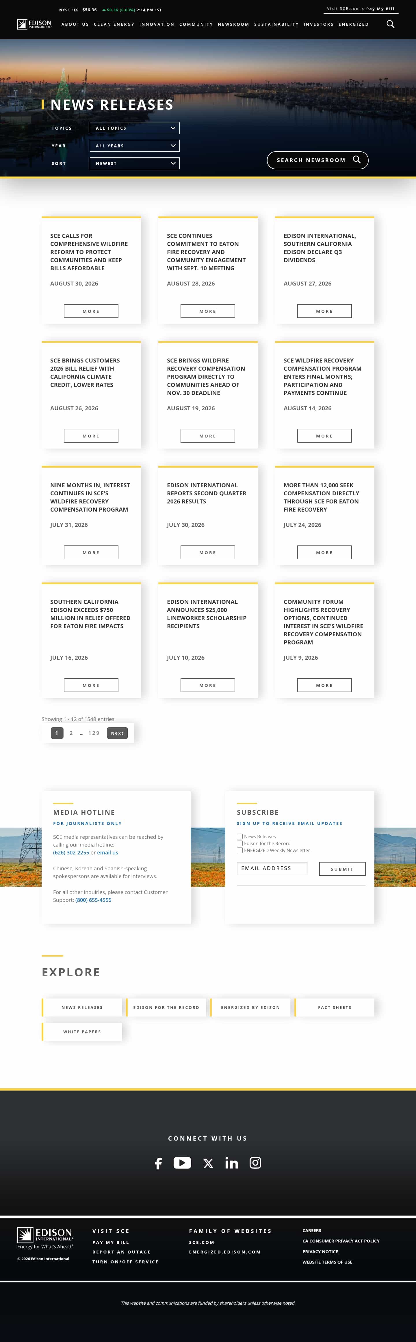 Latest website image capture