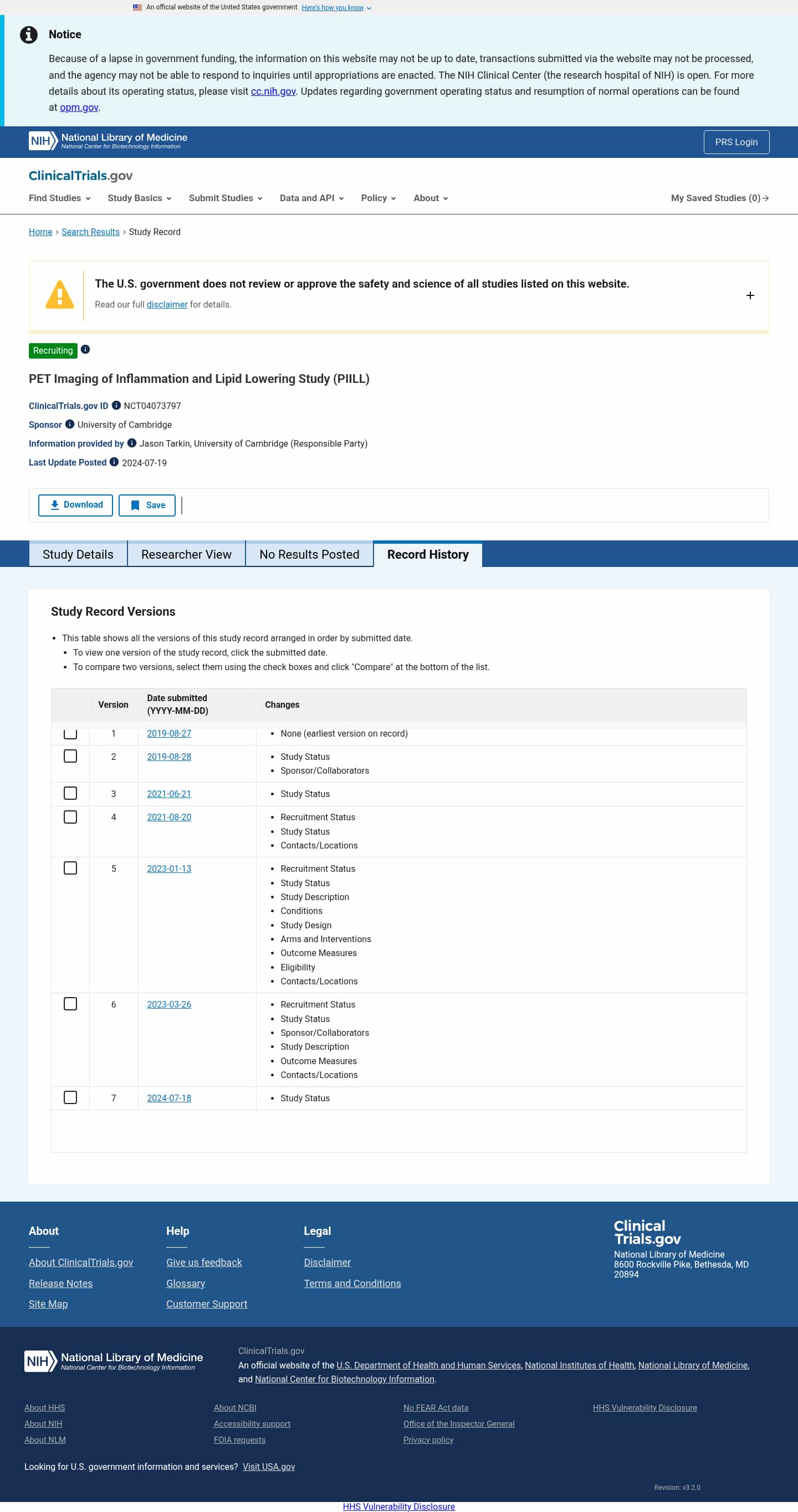 Latest website image capture