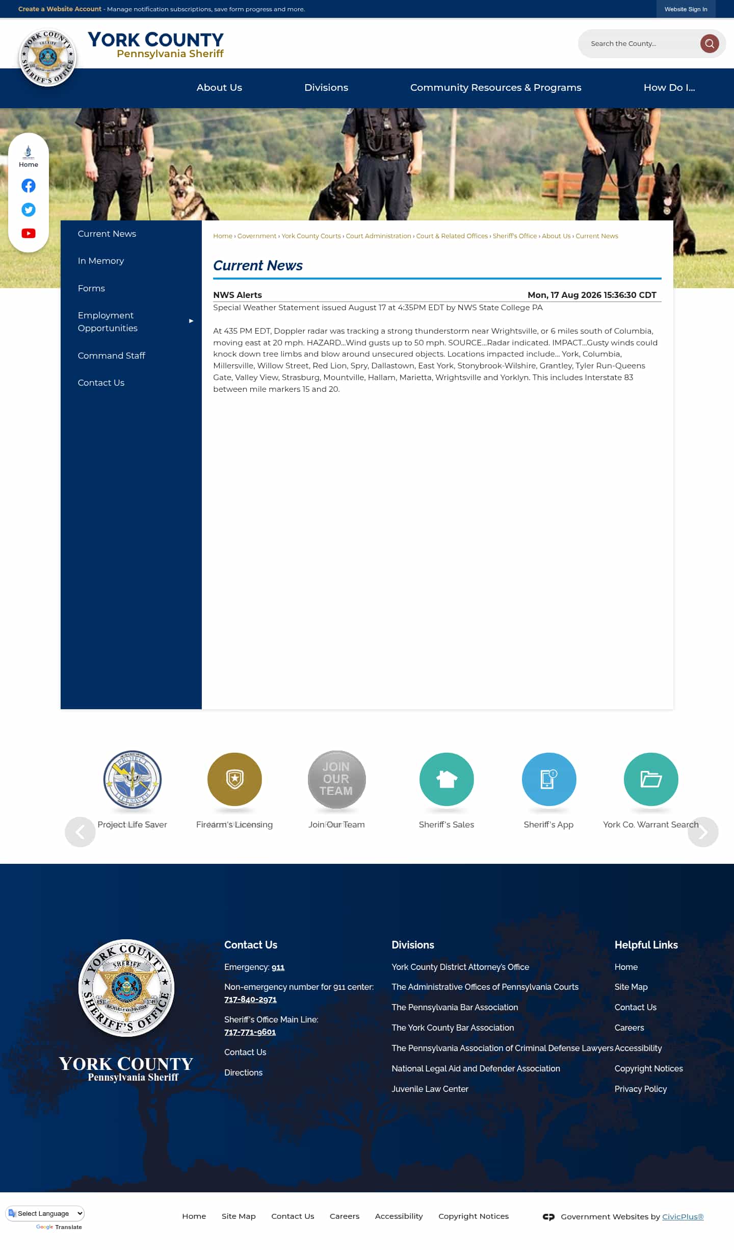 Latest website image capture