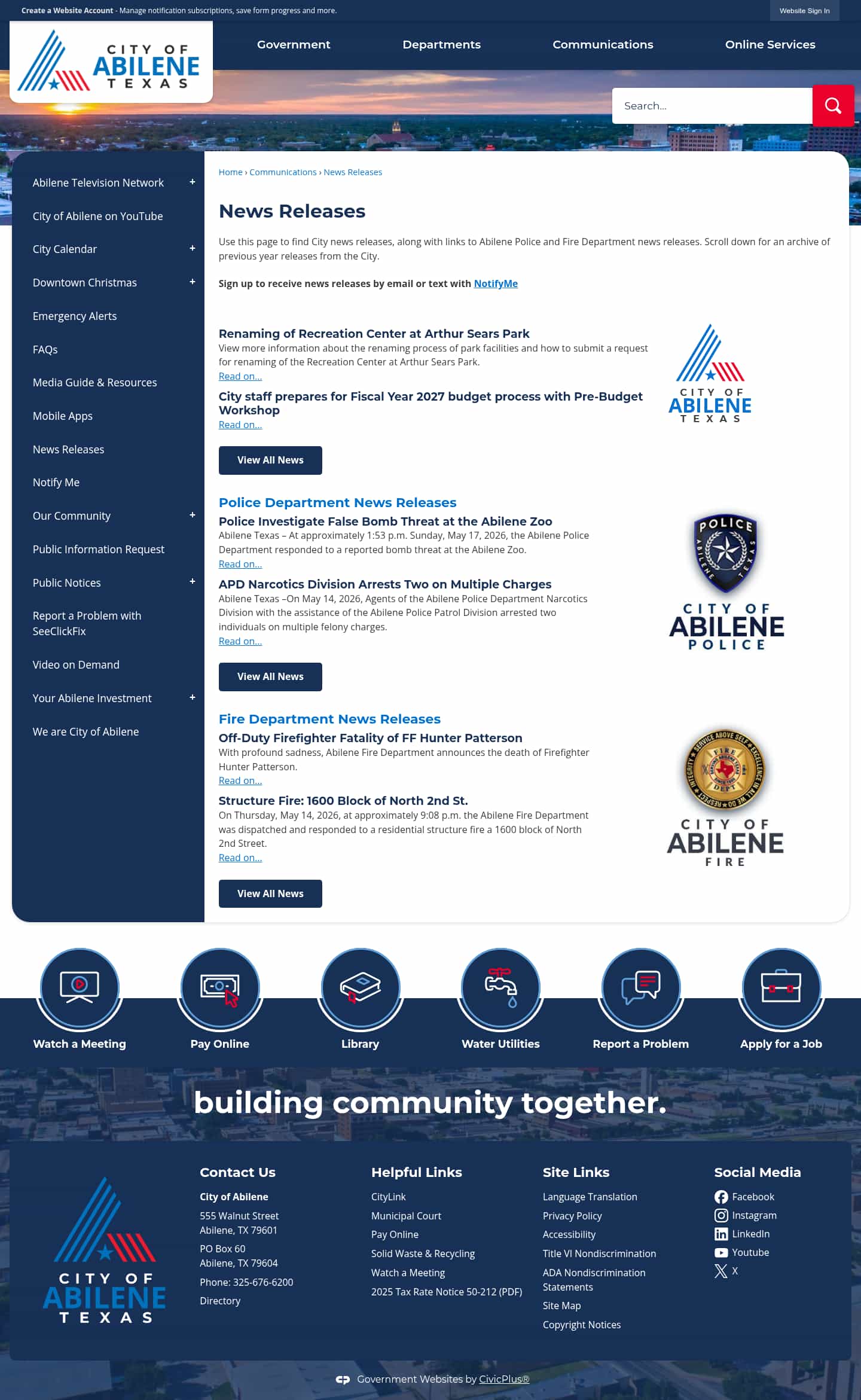 Latest website image capture