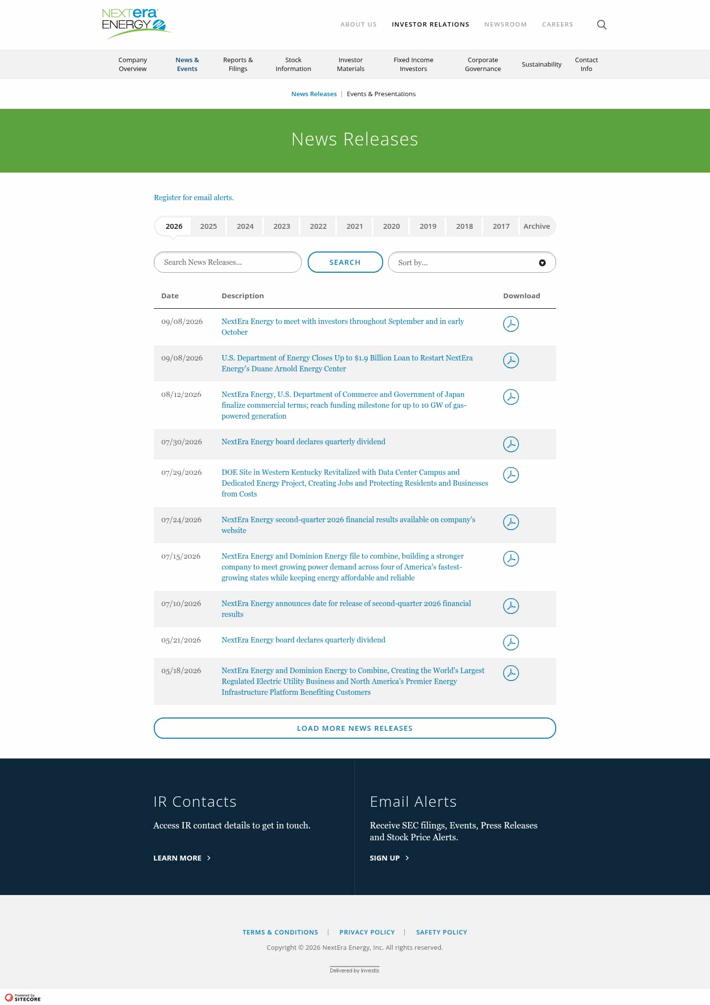 Latest website image capture