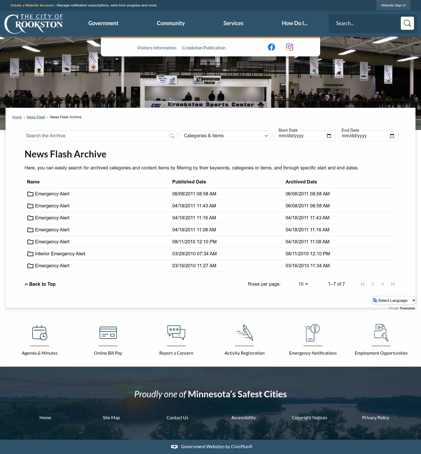 Latest website image capture