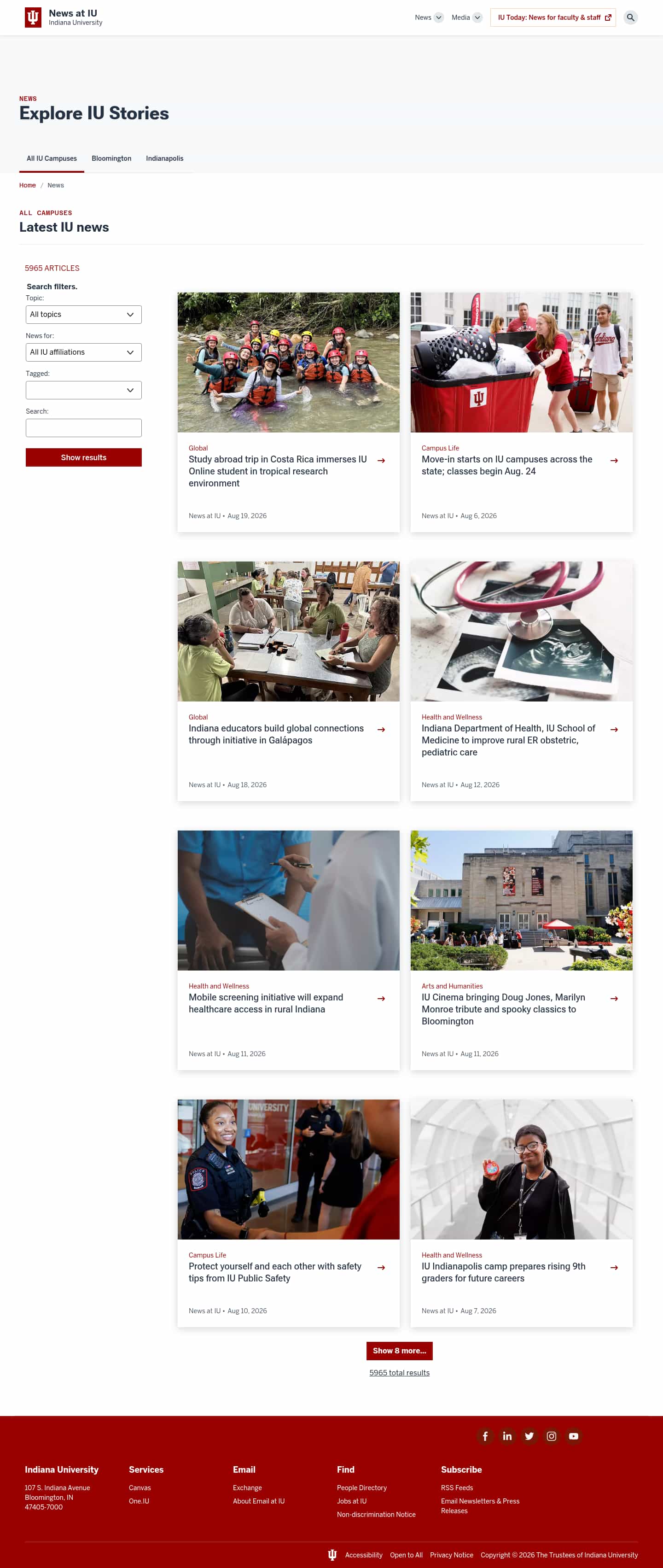 Latest website image capture