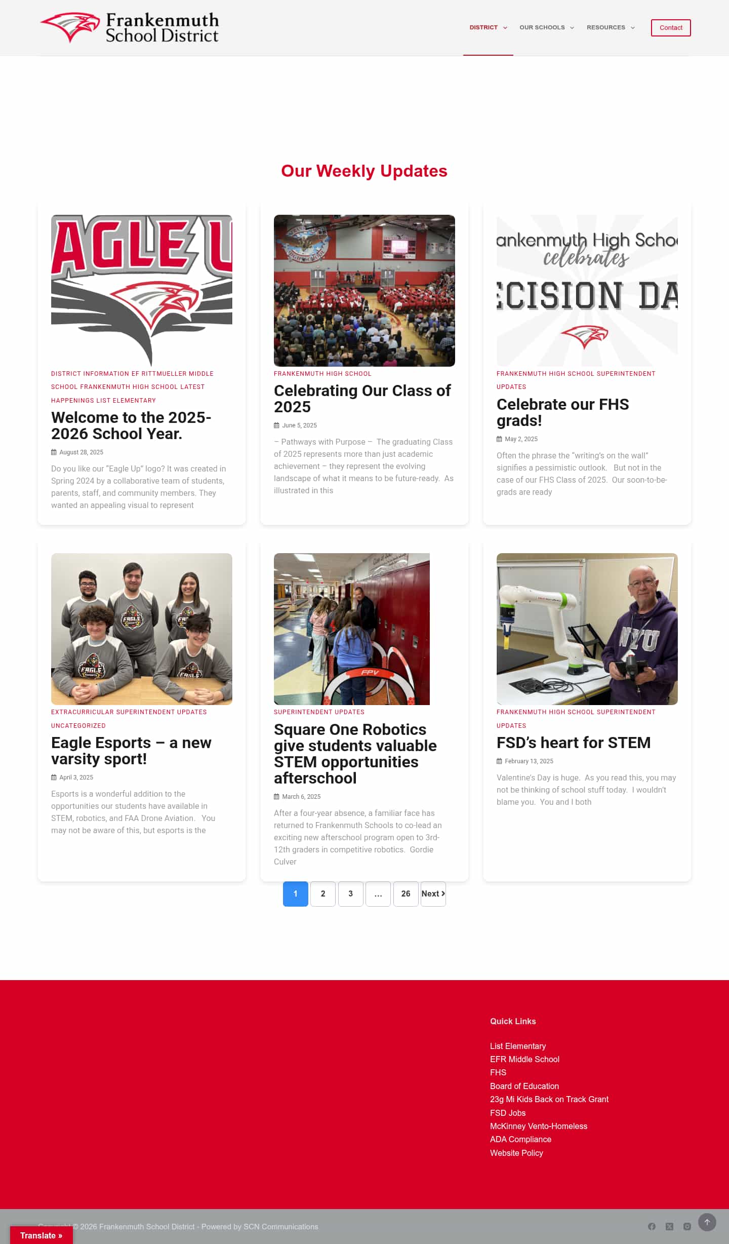 Latest website image capture