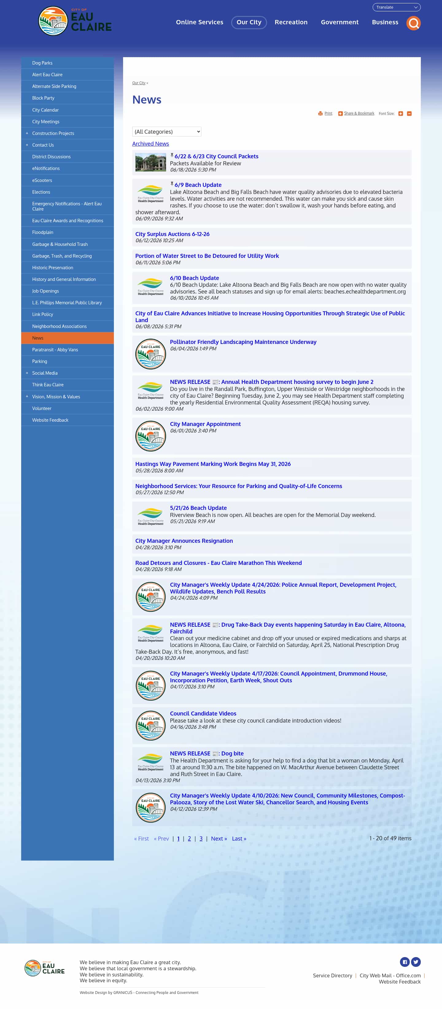 Latest website image capture