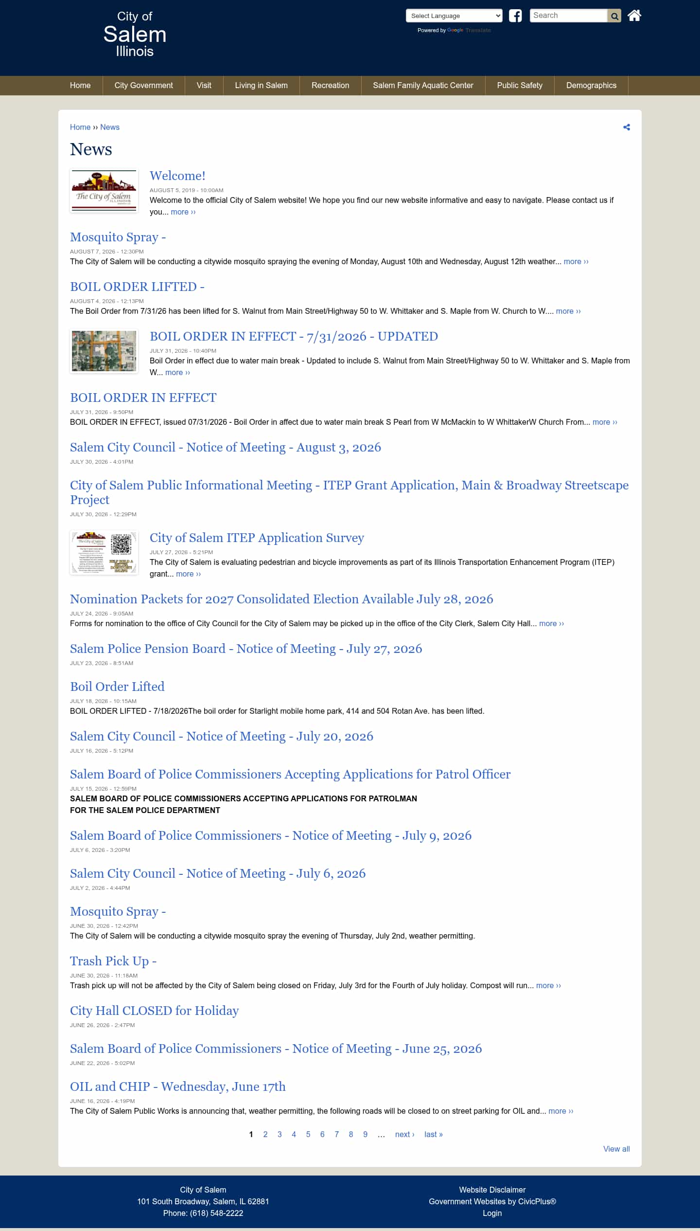 Latest website image capture