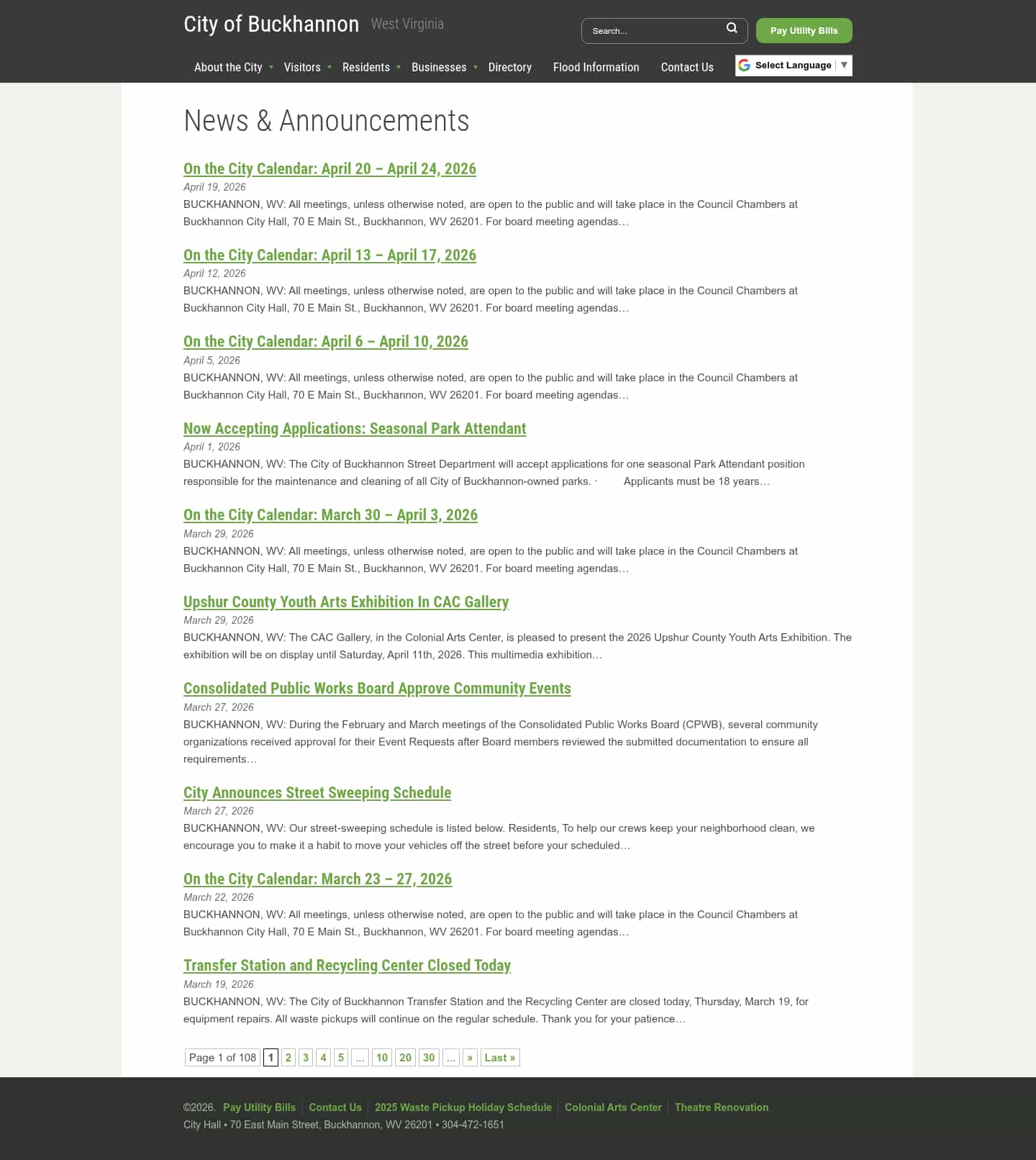 Latest website image capture