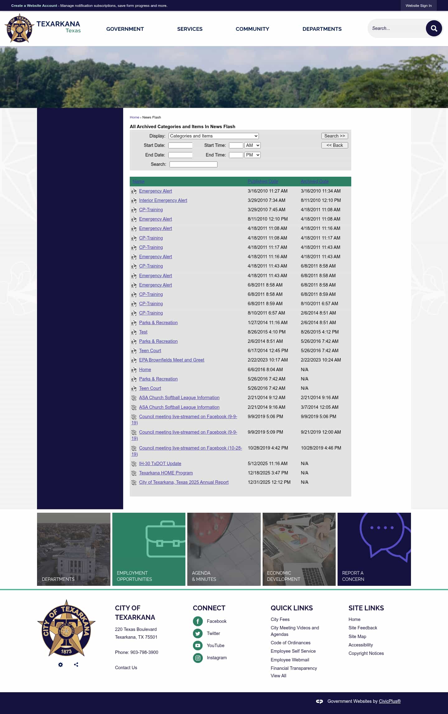 Latest website image capture