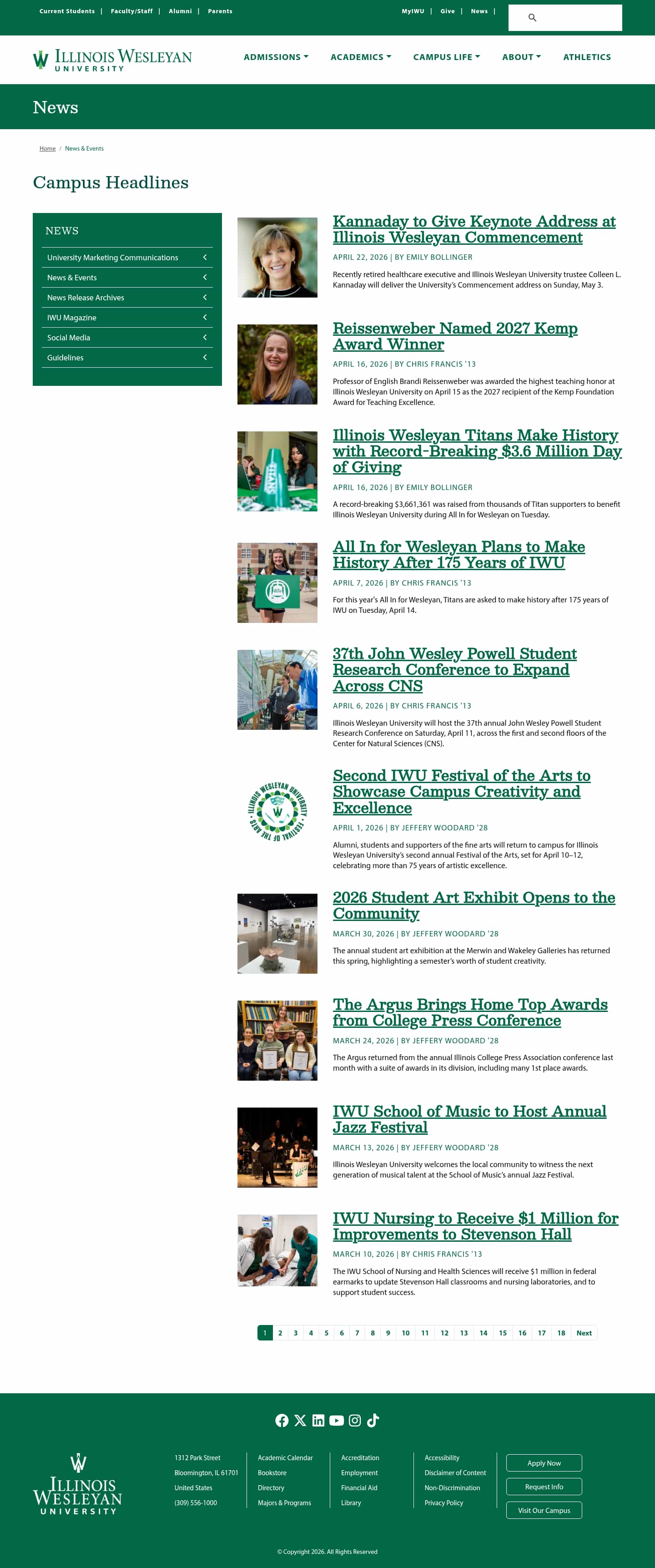 Latest website image capture