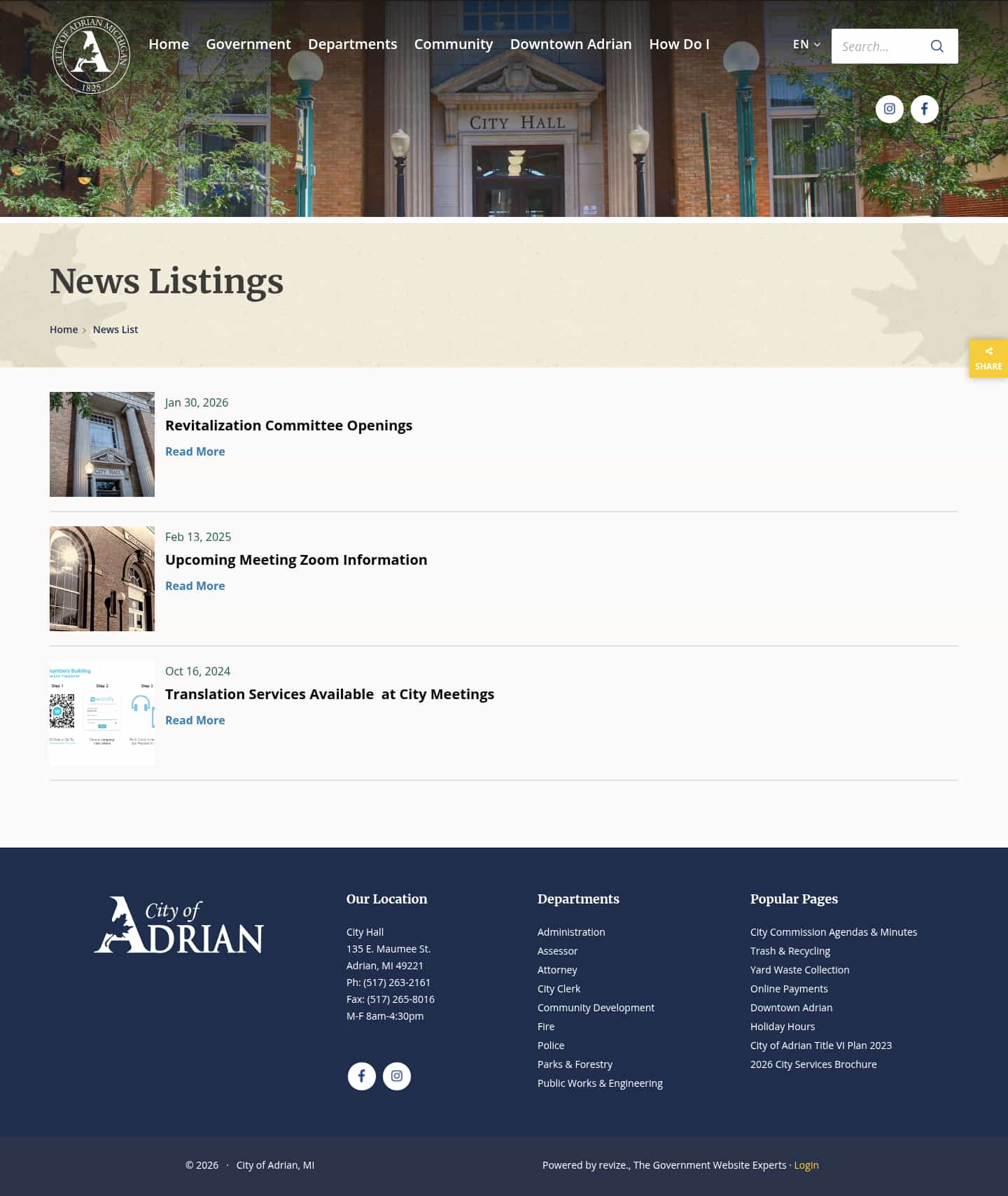 Latest website image capture