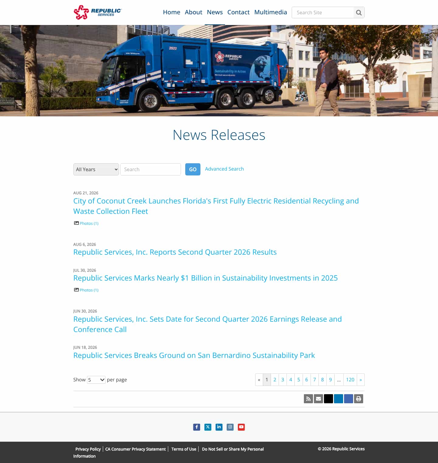 Latest website image capture