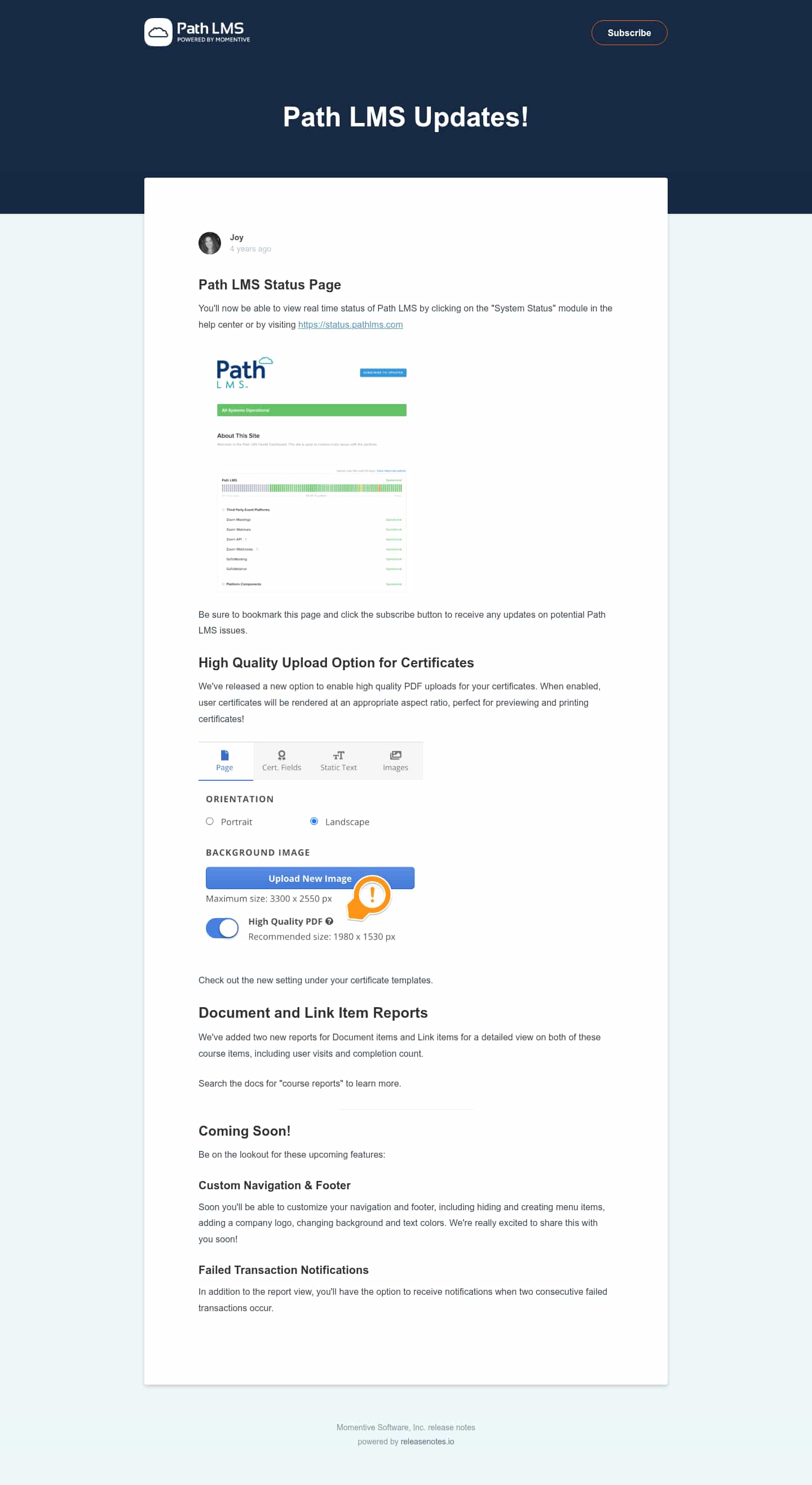 Latest website image capture