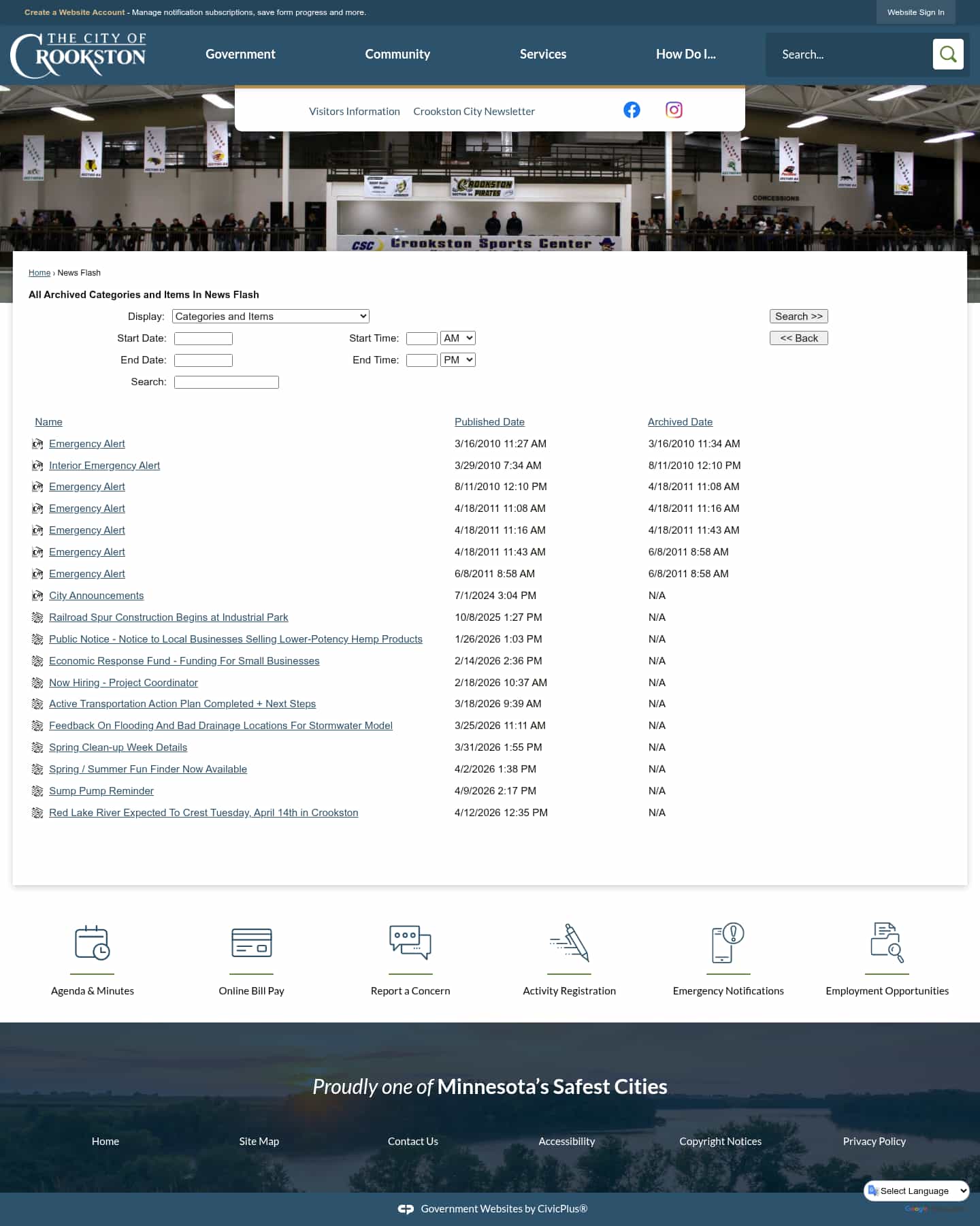 Latest website image capture