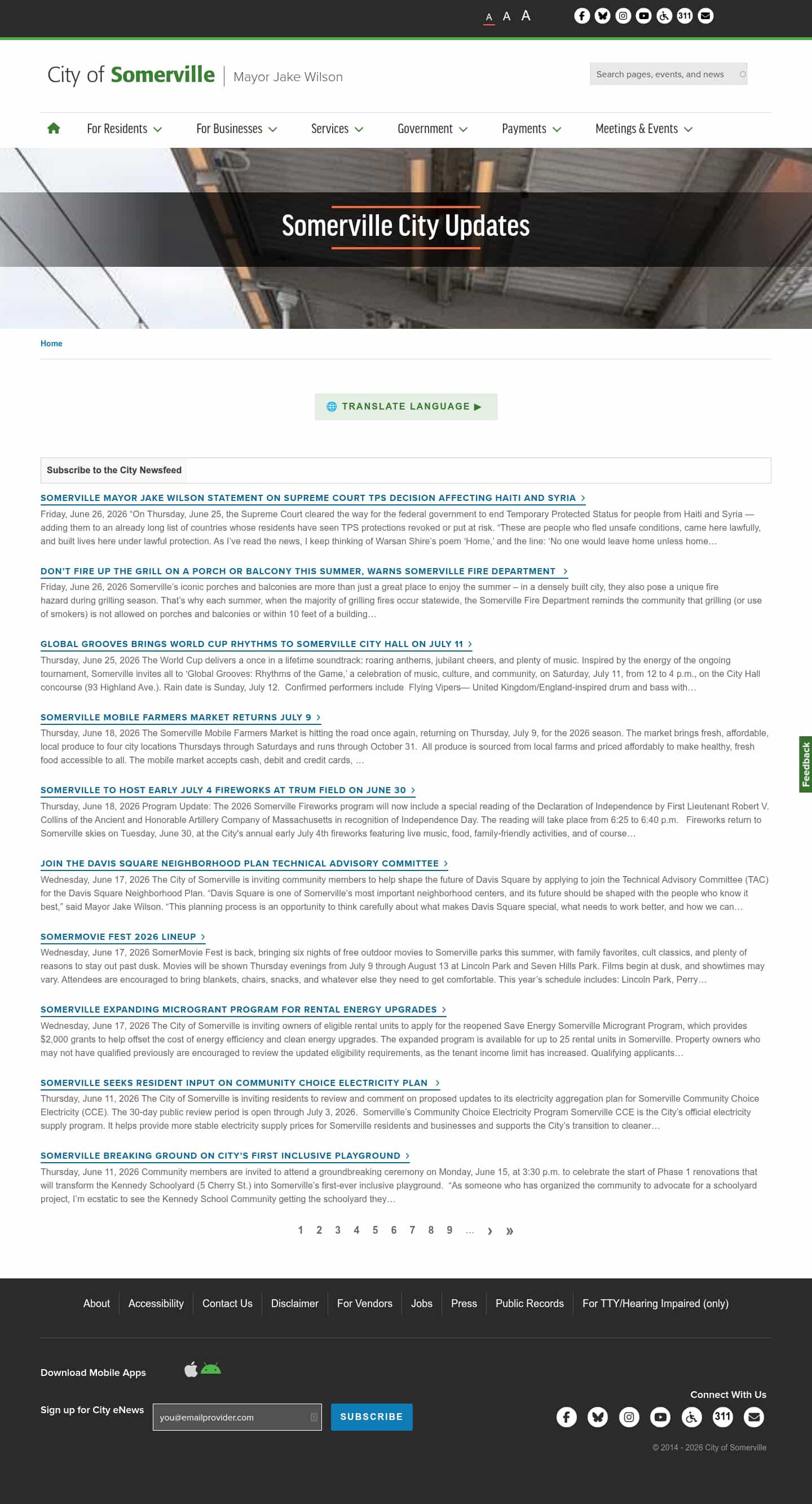 Latest website image capture