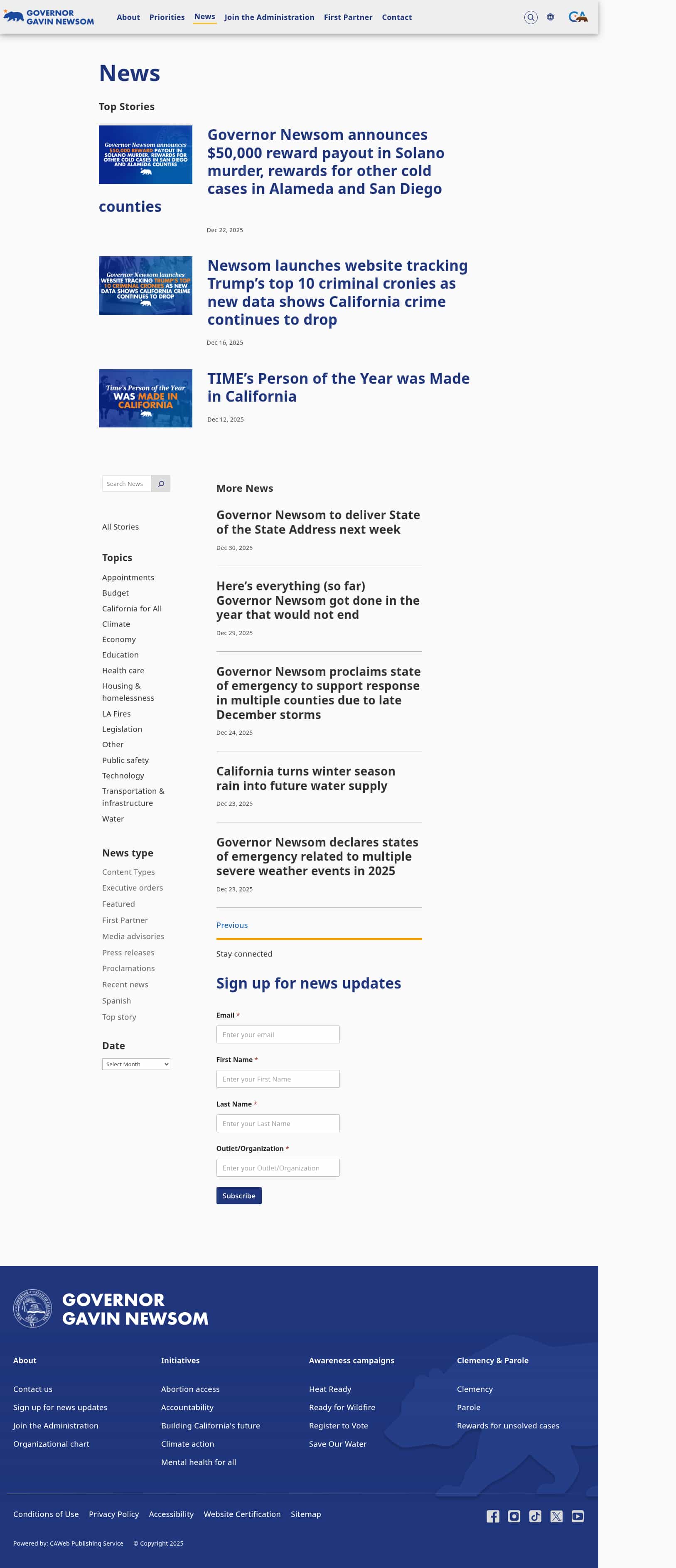 Latest website image capture