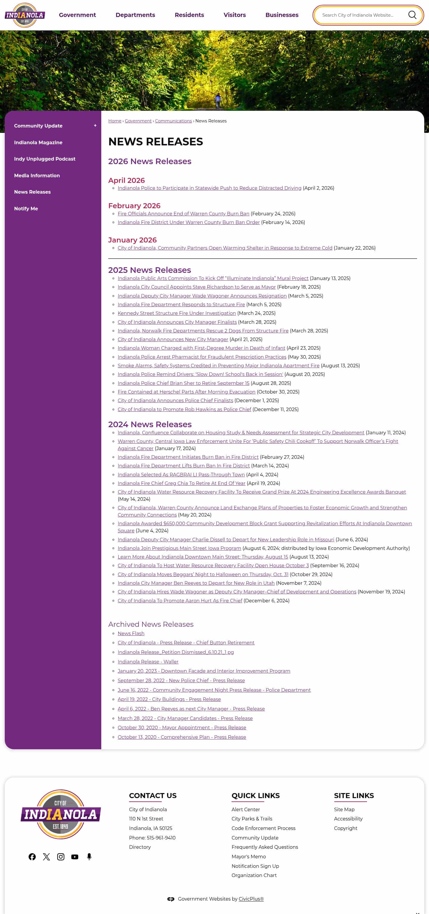 Latest website image capture