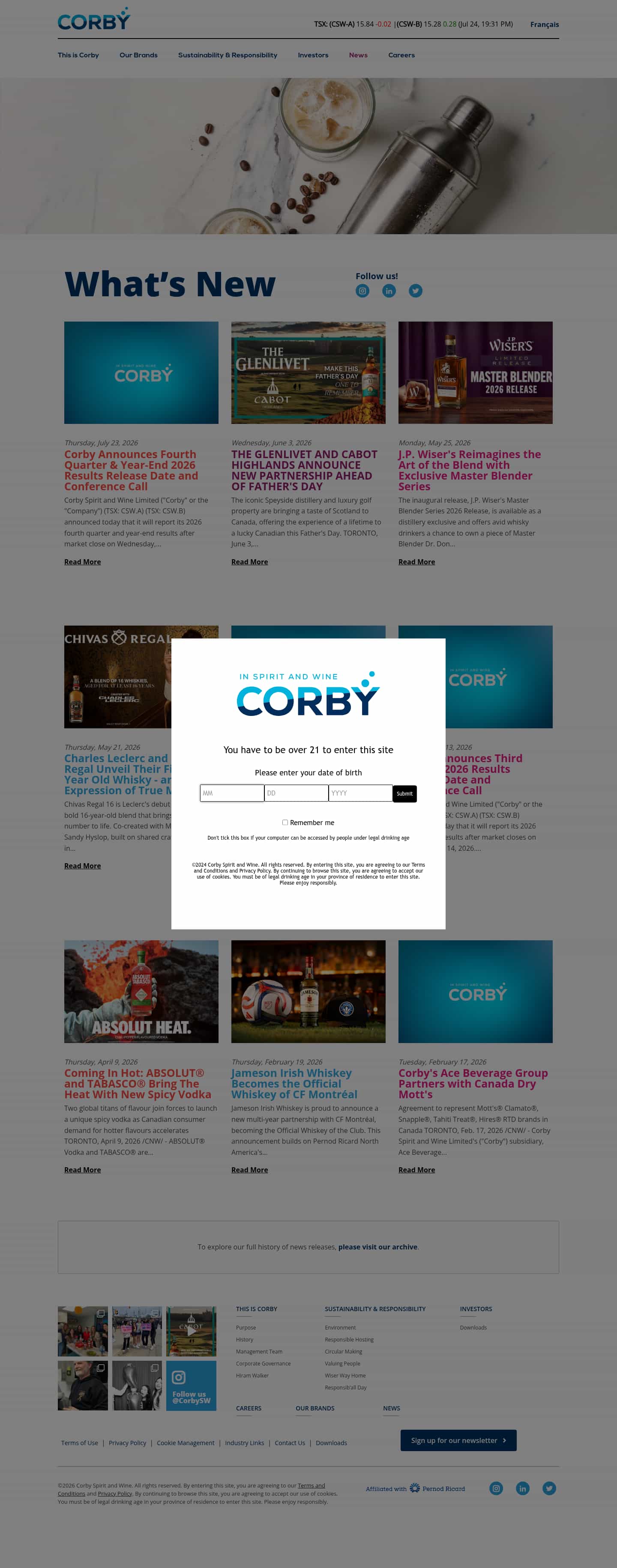 Latest website image capture
